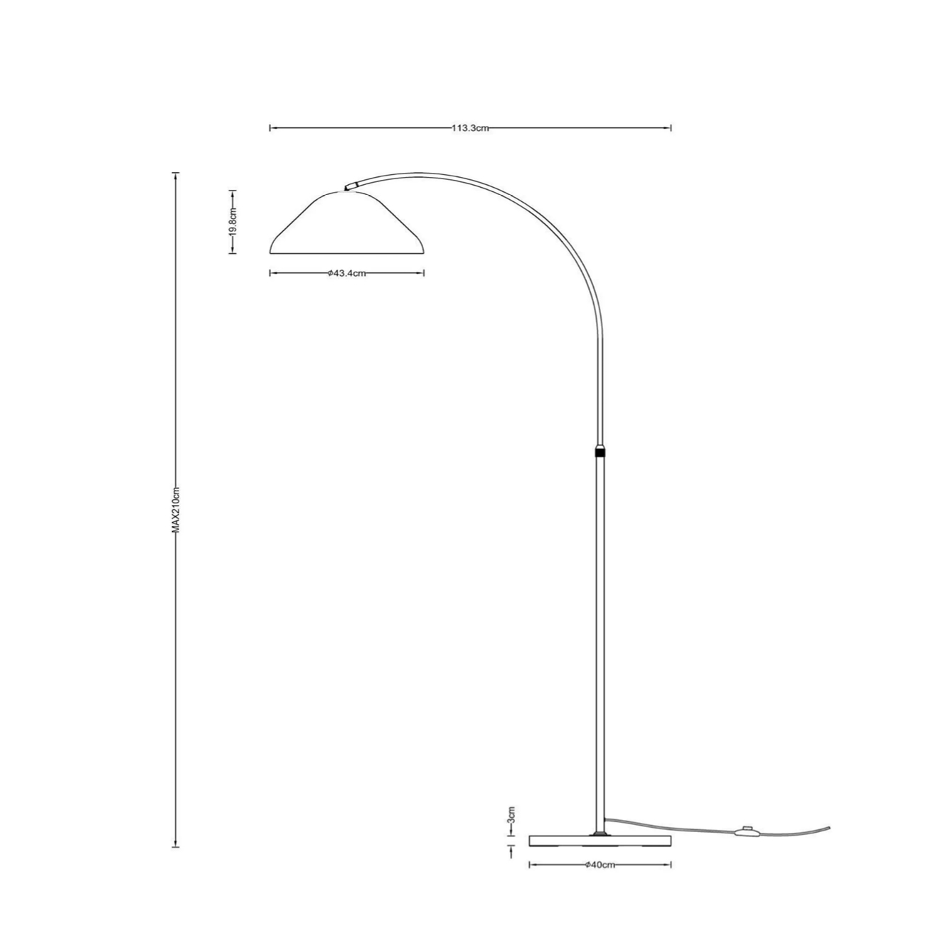 Andres vloerlampen taupe en beige