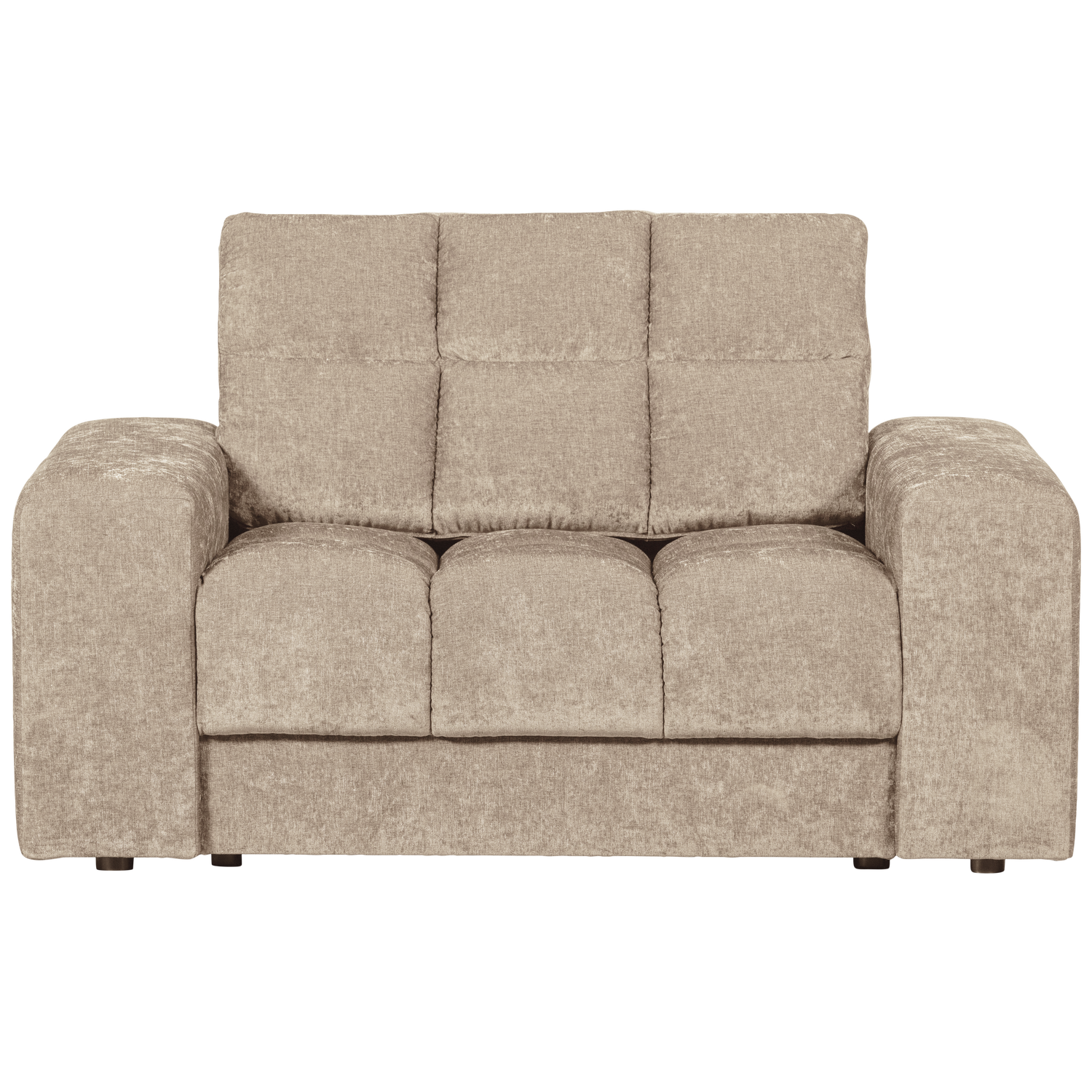 Second date loveseat velvet warmgrijs