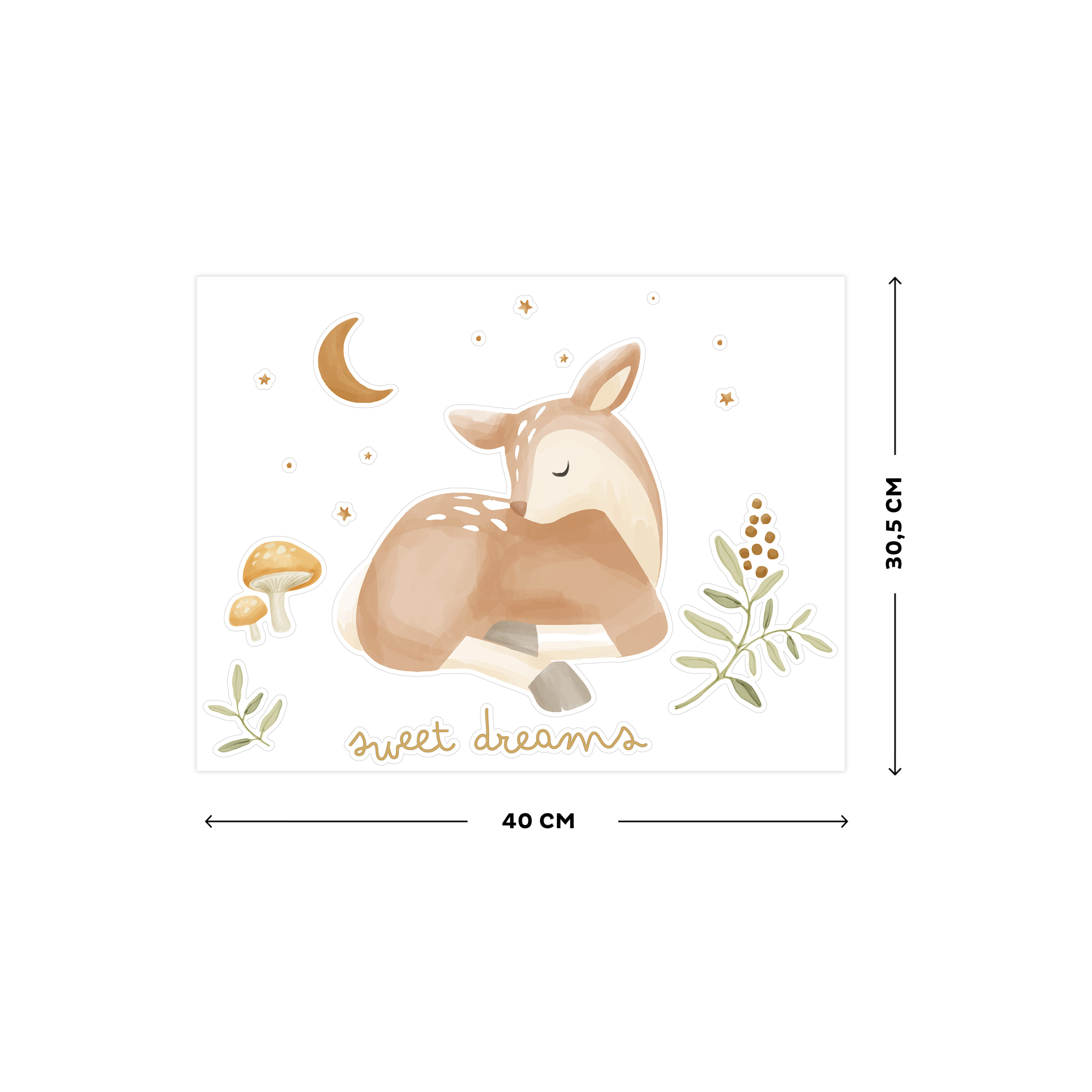 Muurstickers Fairy Garden Sweet Dreams