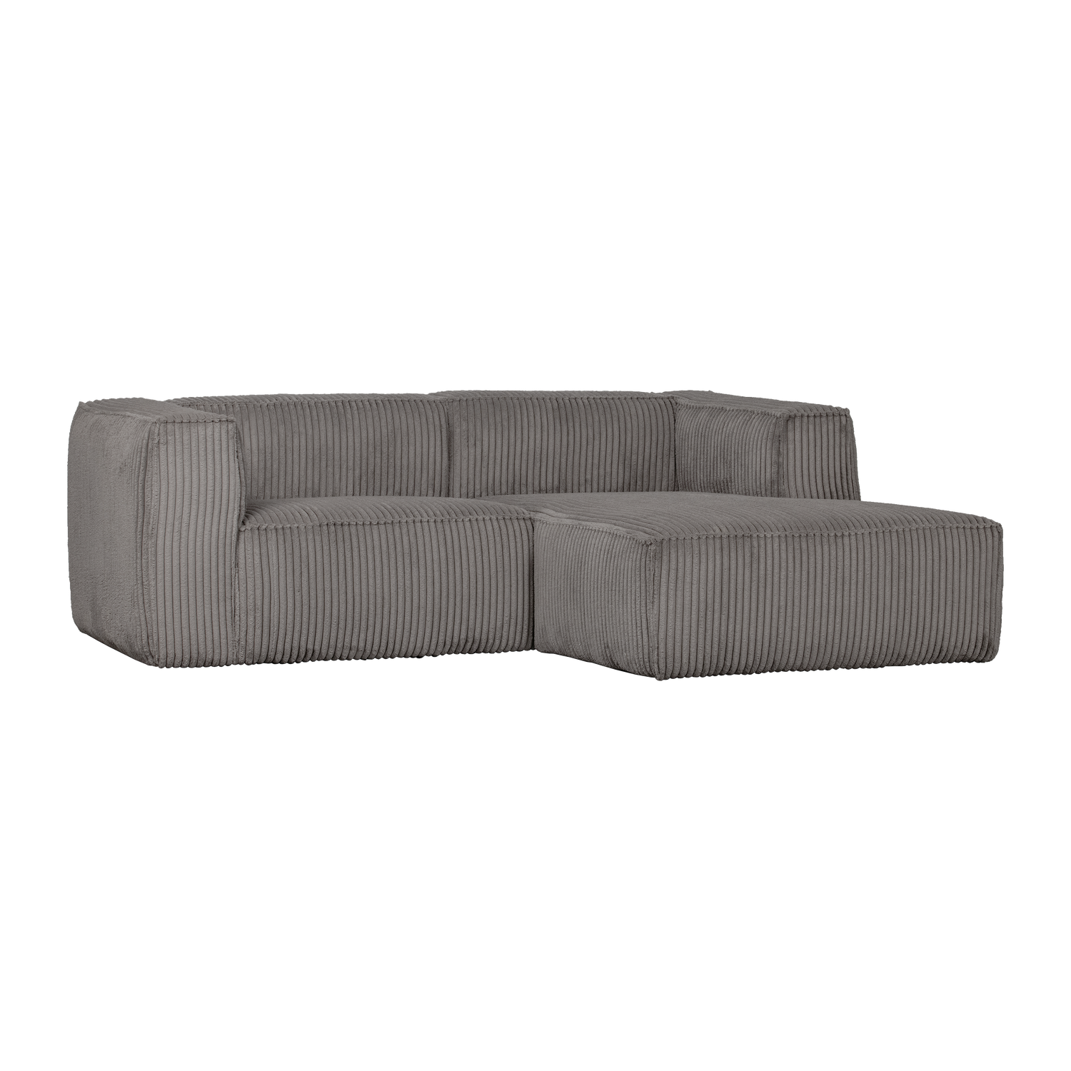 Bean chaise longue bank rechts chenille velvet taupe