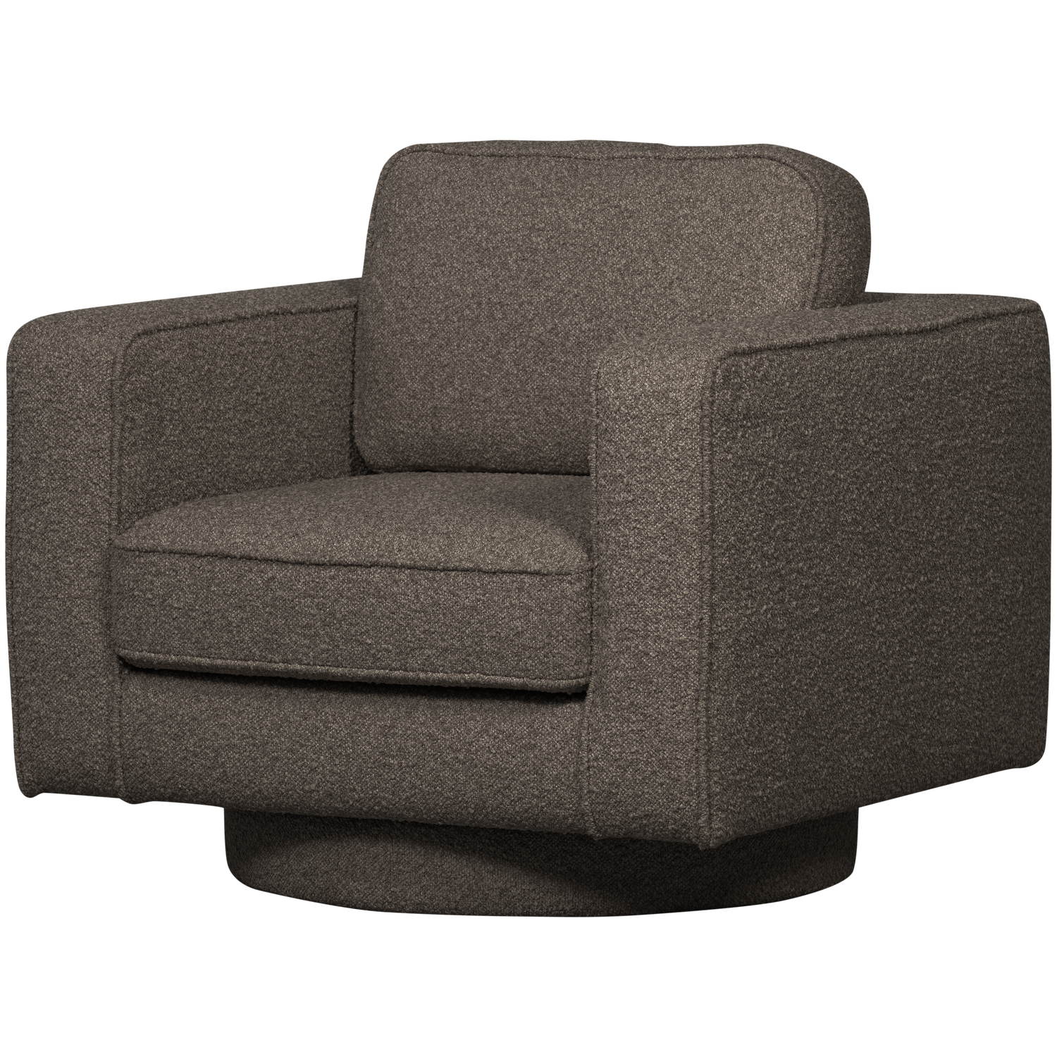 Lazy draaifauteuil boucle bruin