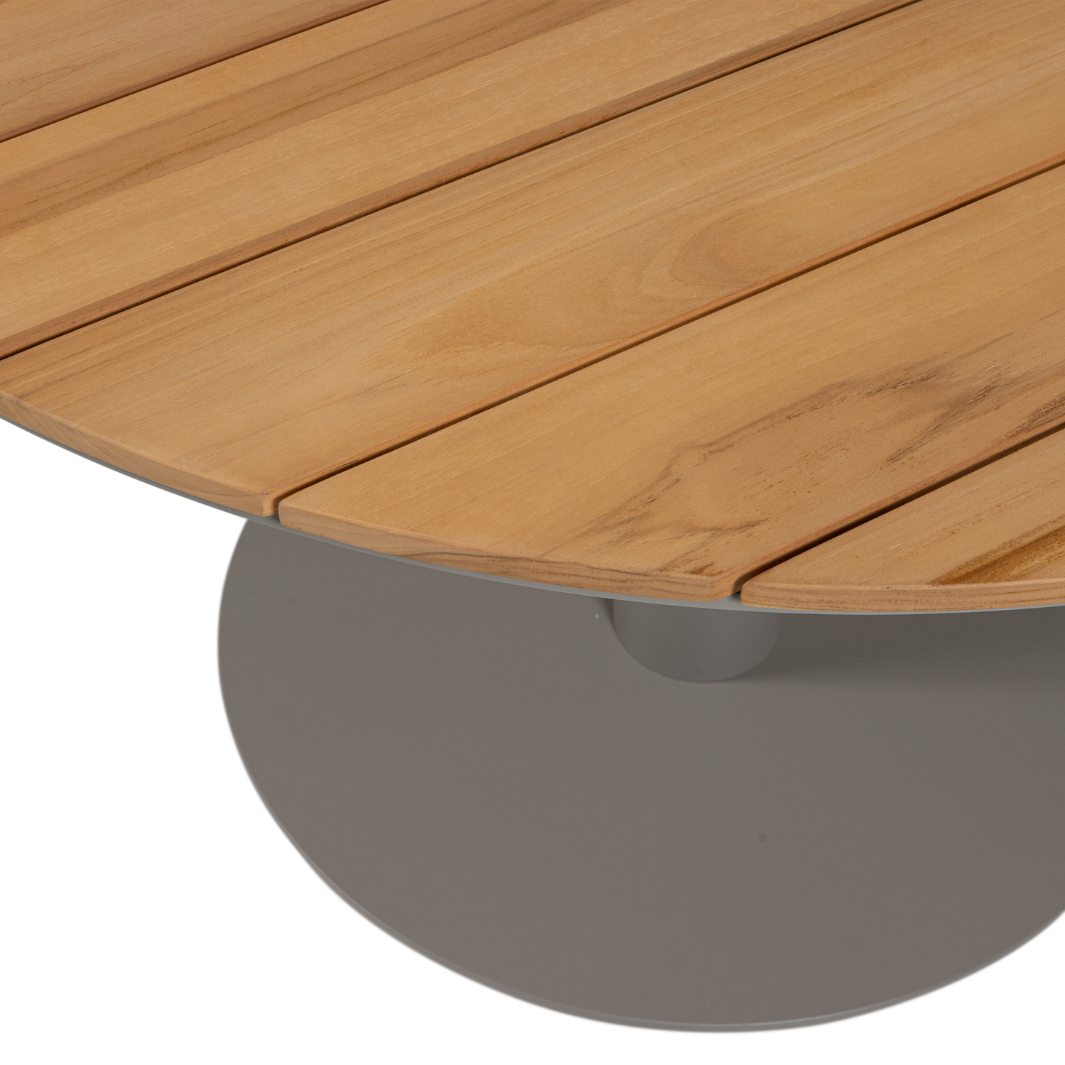 Vela tuintafel rond o122cm hout/aluminium naturel/zand [fsc]