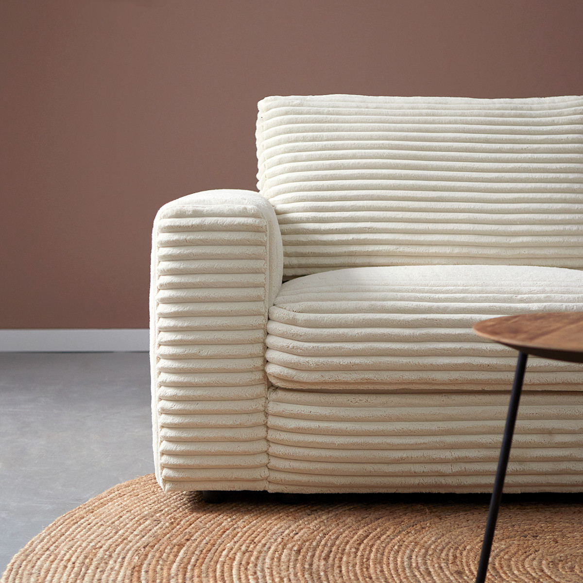 Hoekbank Avero Crème Chaise Longue