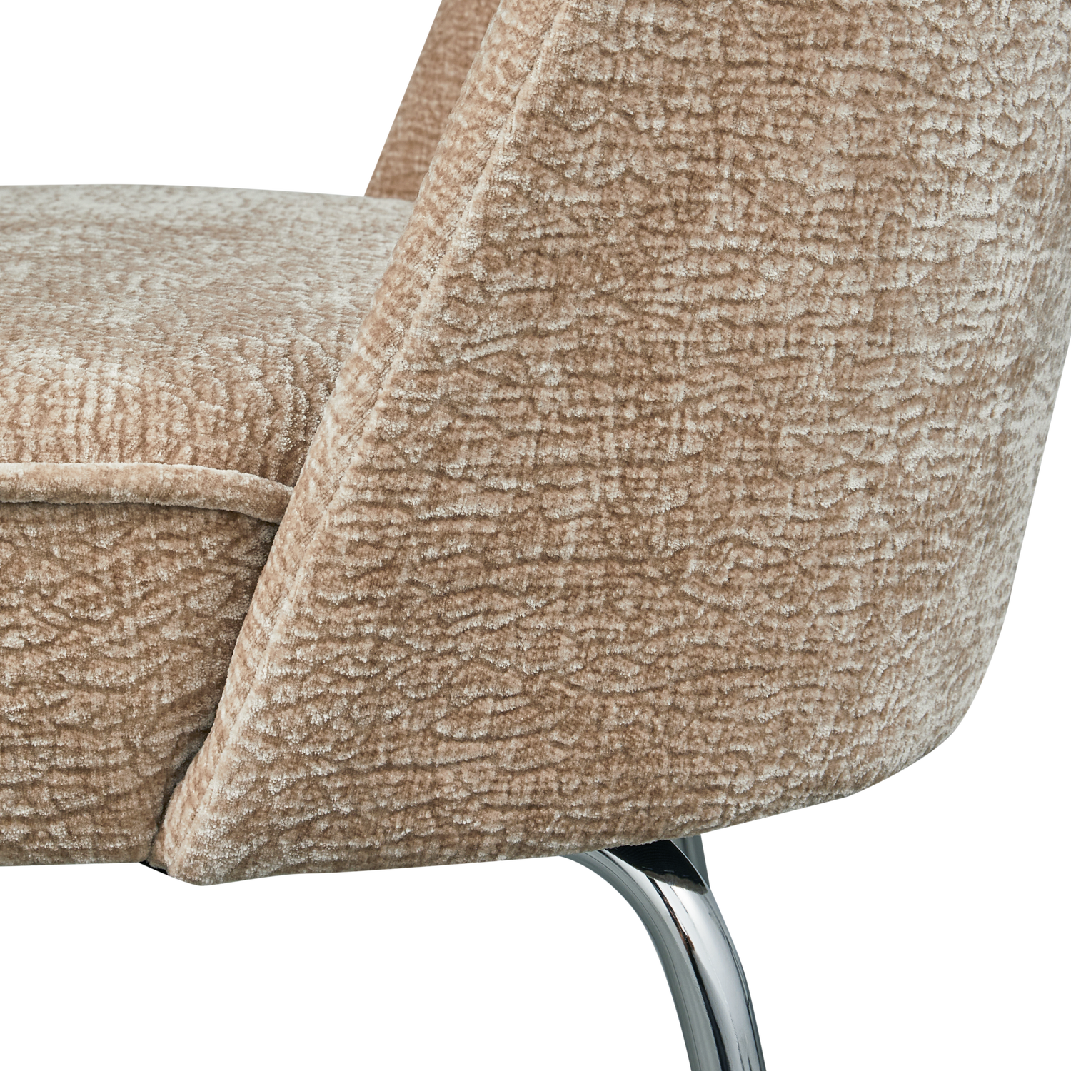 Vogue eetkamerstoel structure velvet brass