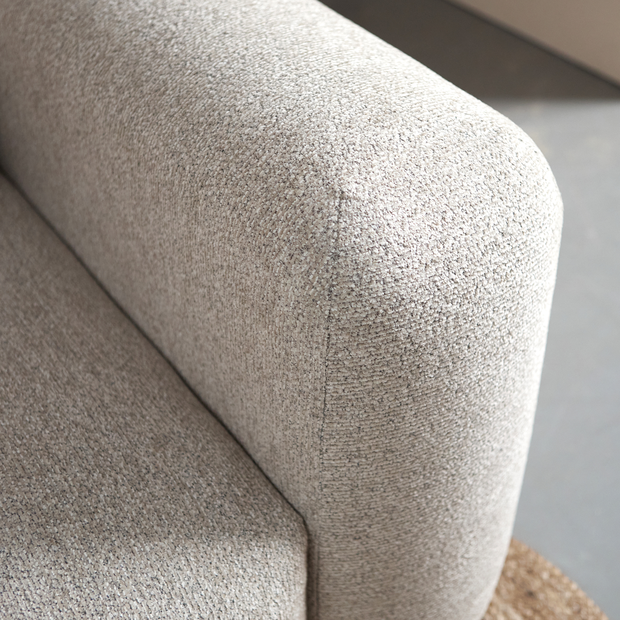 Riva Hoekbank Beige, Chaise Longue
