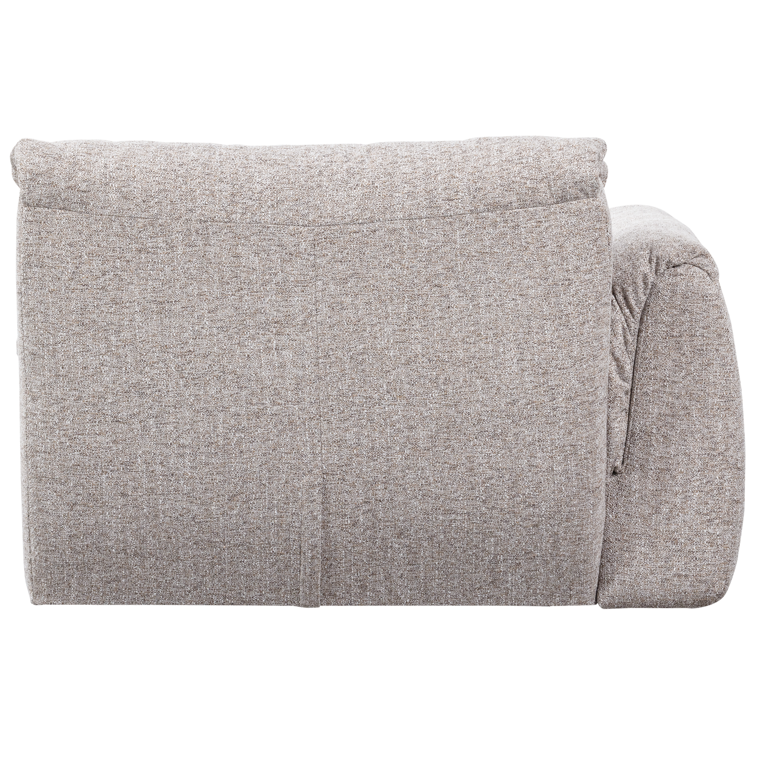 Baggy 1-zits element met arm links geweven chenille oudroze