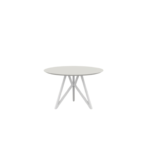 Studio HENK tafel Butterfly Rond Tripod - wit frame, HPL Fenix bianco kos