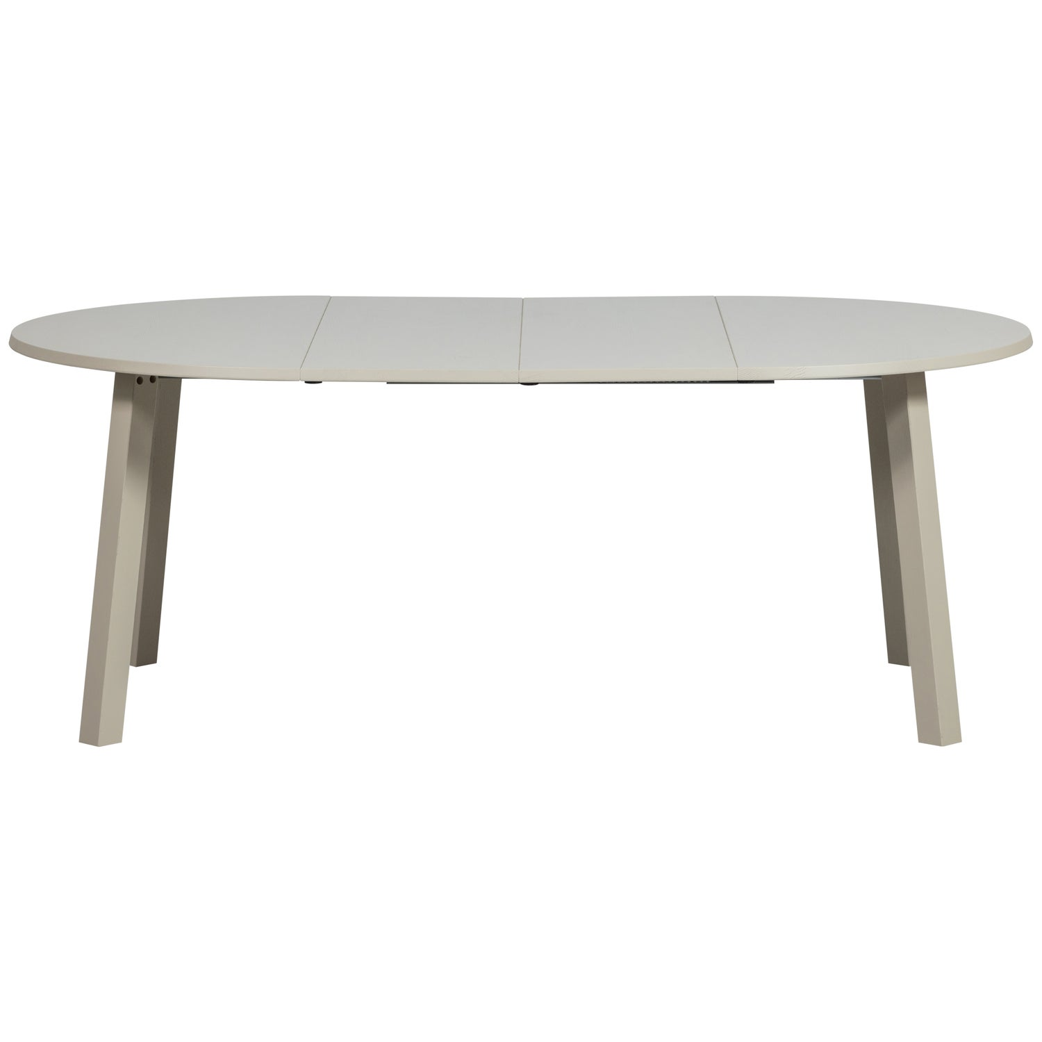 Janne uitschuifbare eettafel rond eiken dakargrau [fsc]