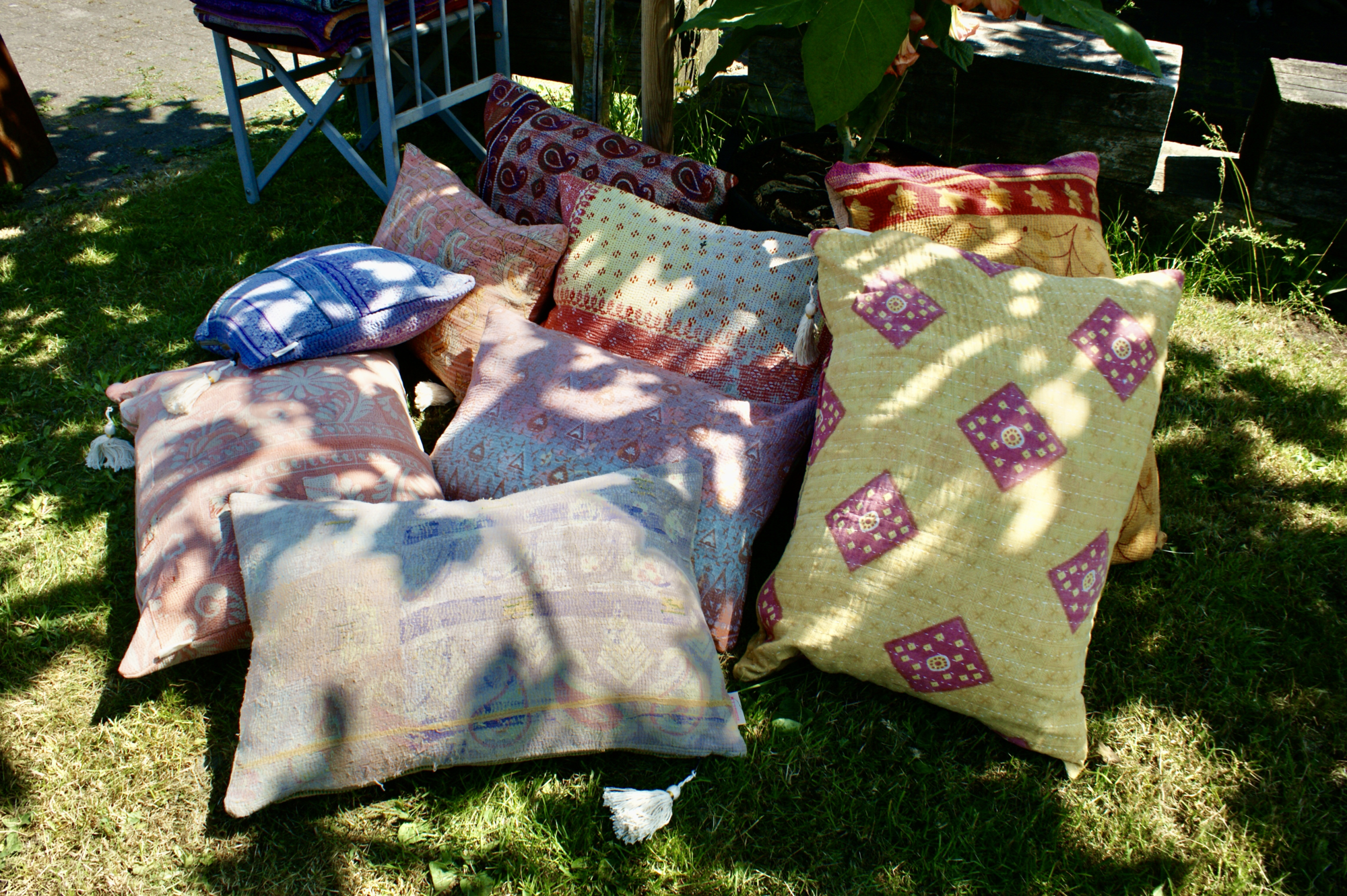 Kussen Kantha vintage 50x70 cm