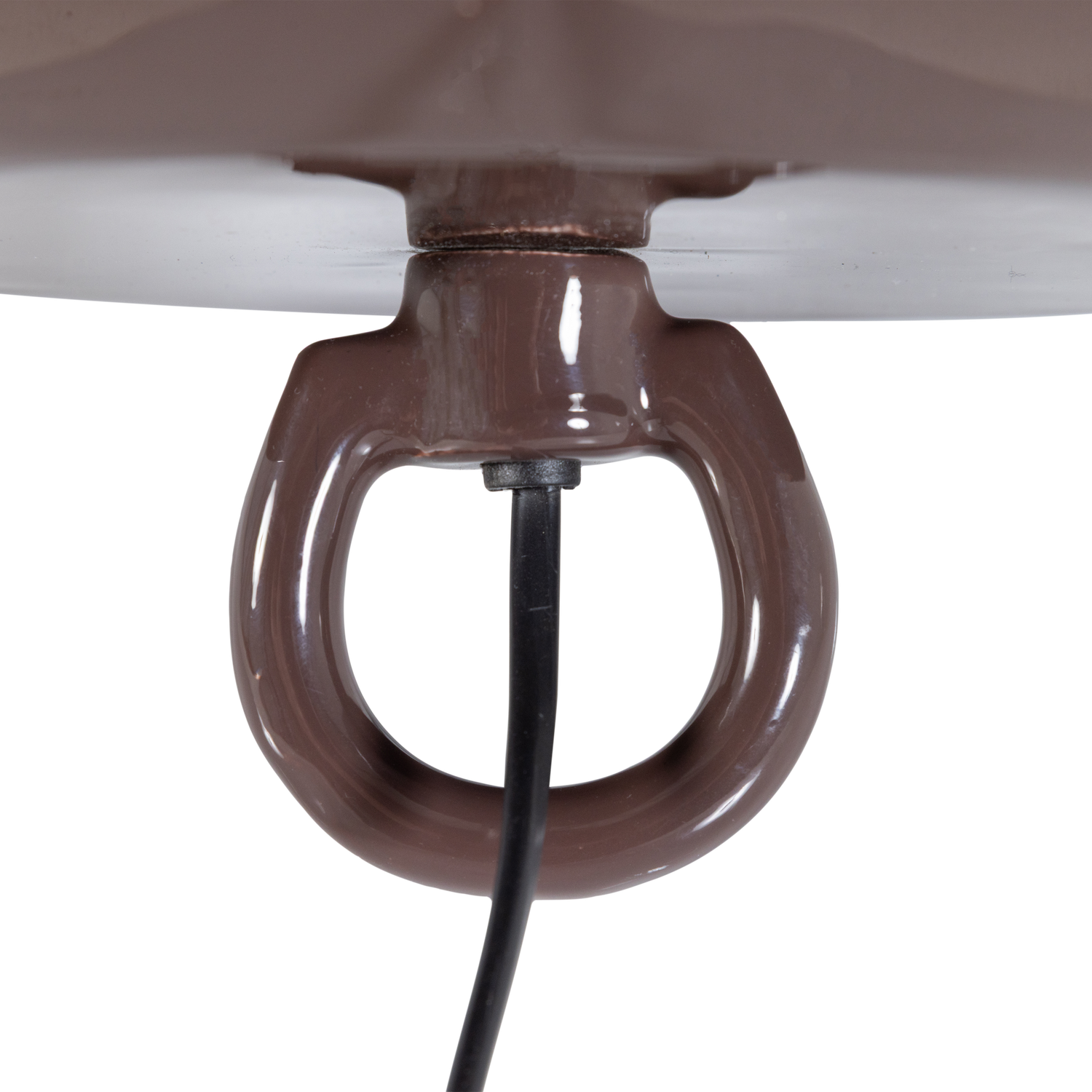 Mero tafellamp 34xo35 cm metaal hoogglans bruin