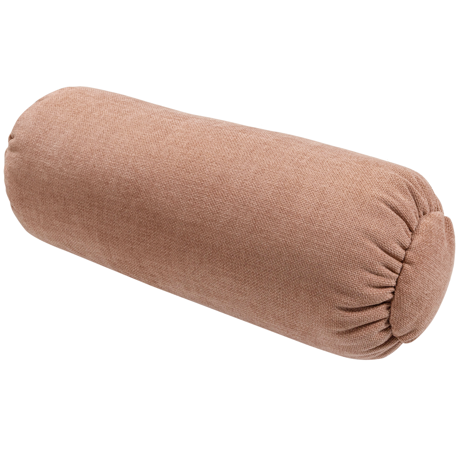 Baggy rolkussen 50xo23 cm 3d chenille middenbruin