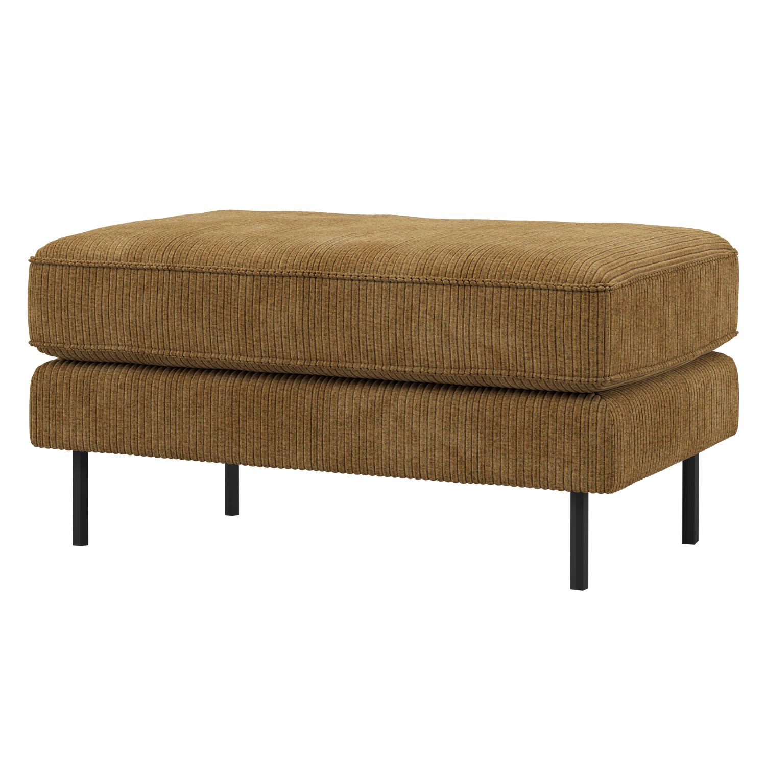 Rodeo hocker op poten velvet kastanjebruin