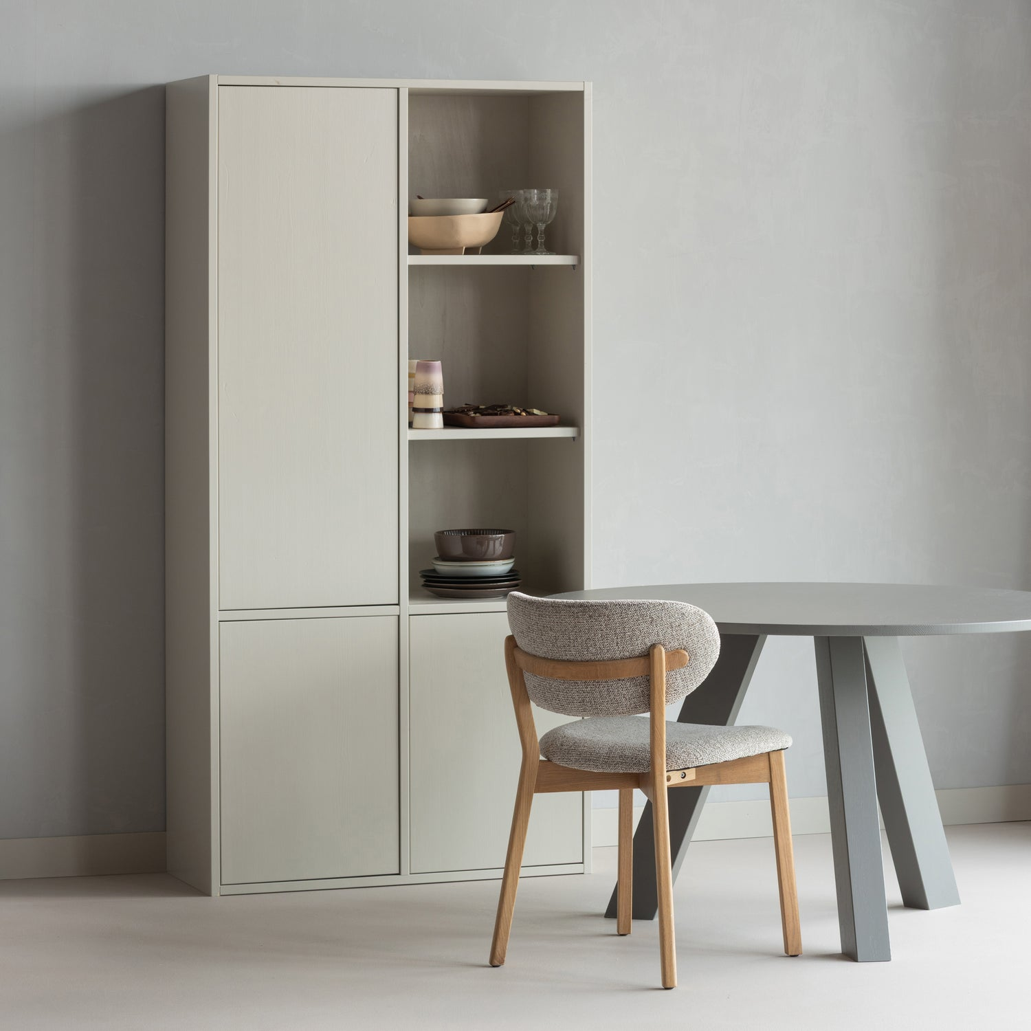 Rhonda eettafel o129 cm eiken middenbruin [fsc]