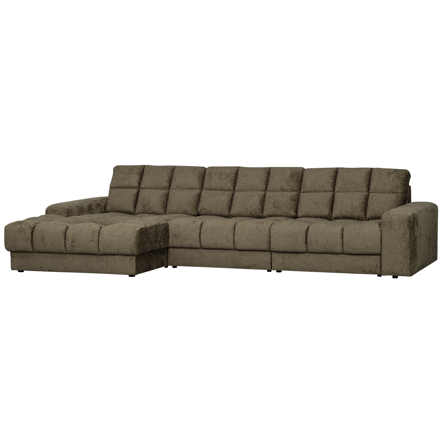 Second date chaise longue links velvet antraciet