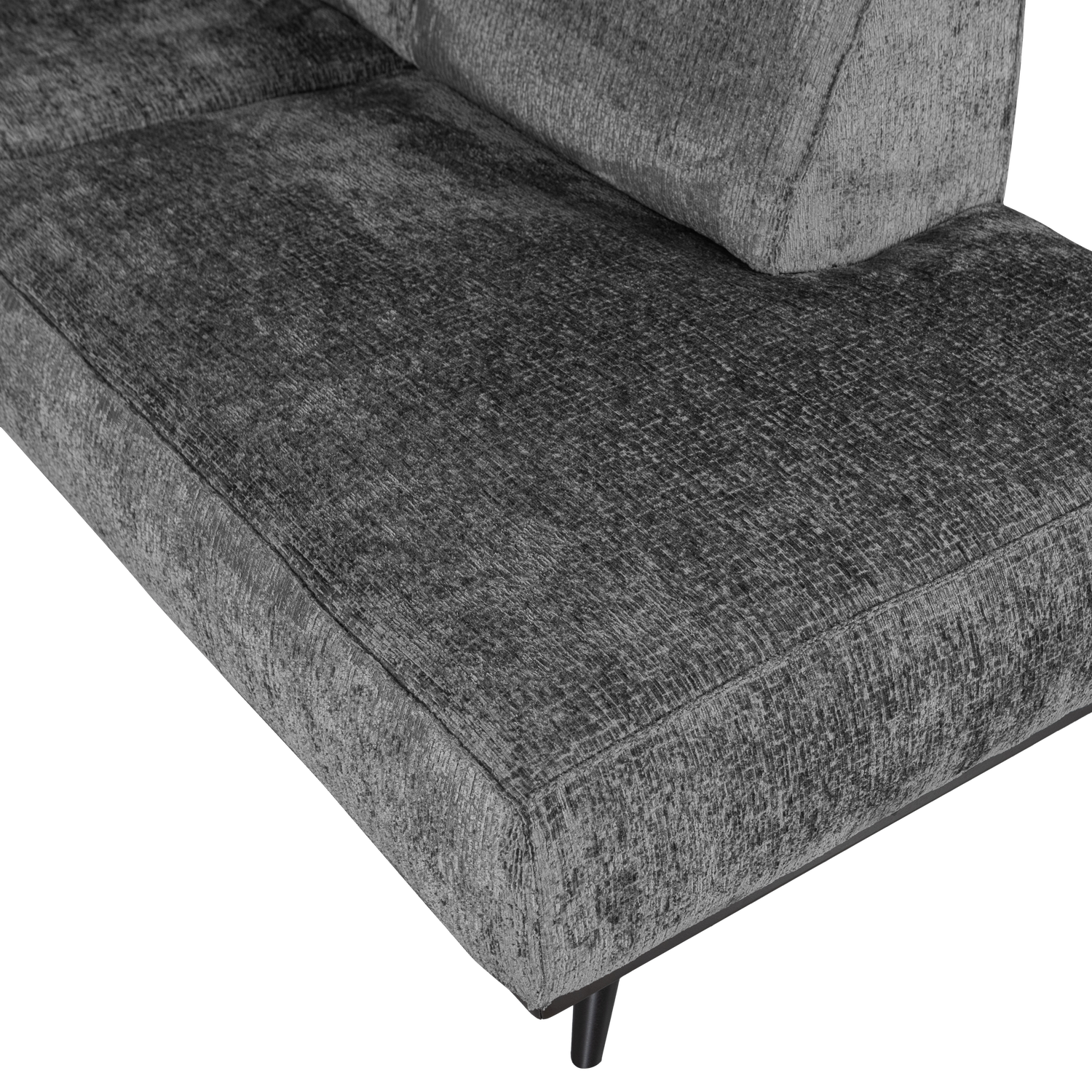 Statement hoekbank rechts chenille velvet terra