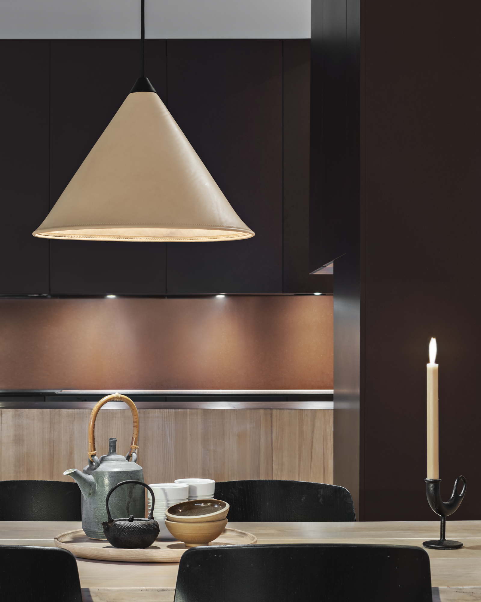Cuero Design hanglamp Namibia Leather - 35 cm