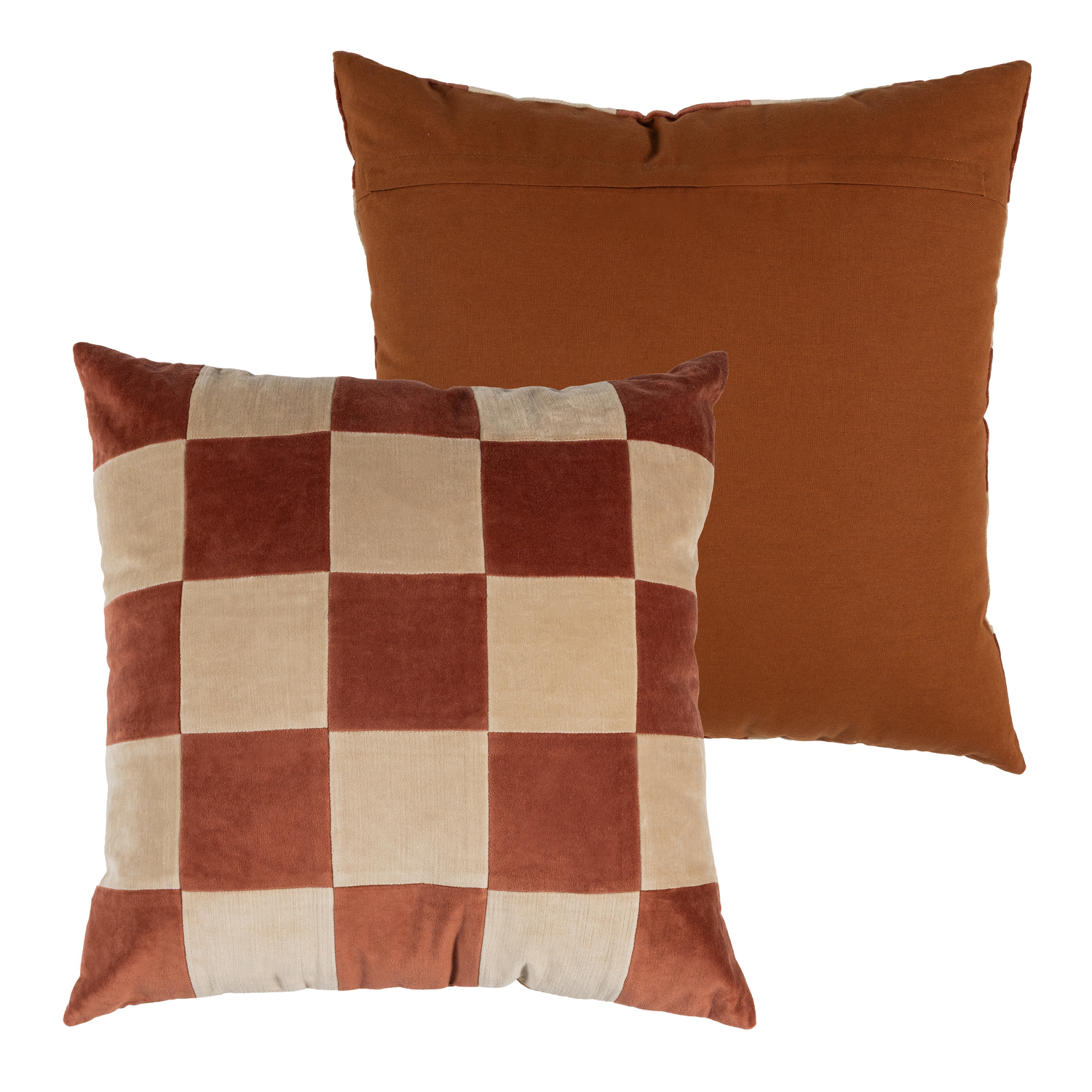 Zena kussens roze/roestbruin - set van 4