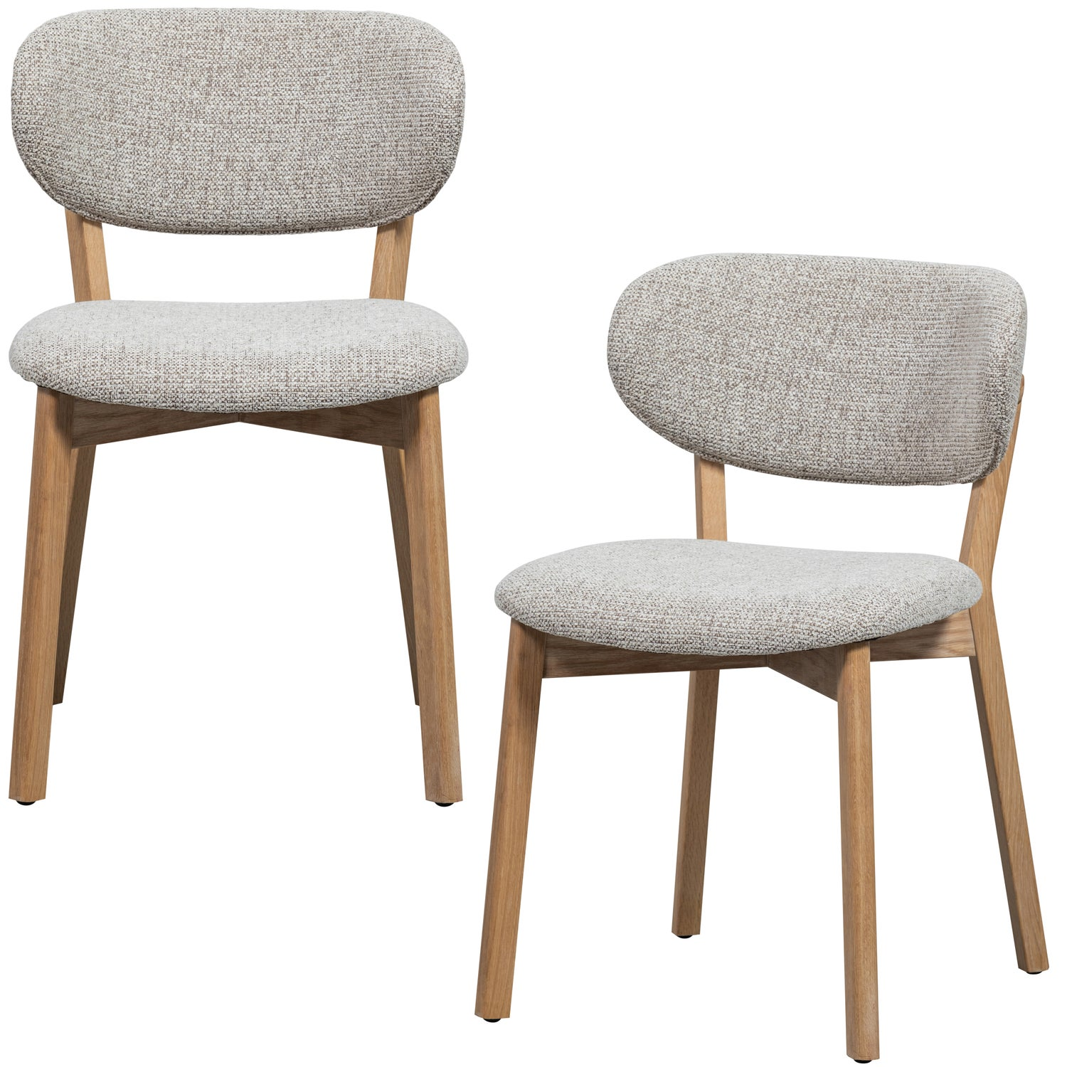 Udar eetkamerstoel naturel met houten frame naturel