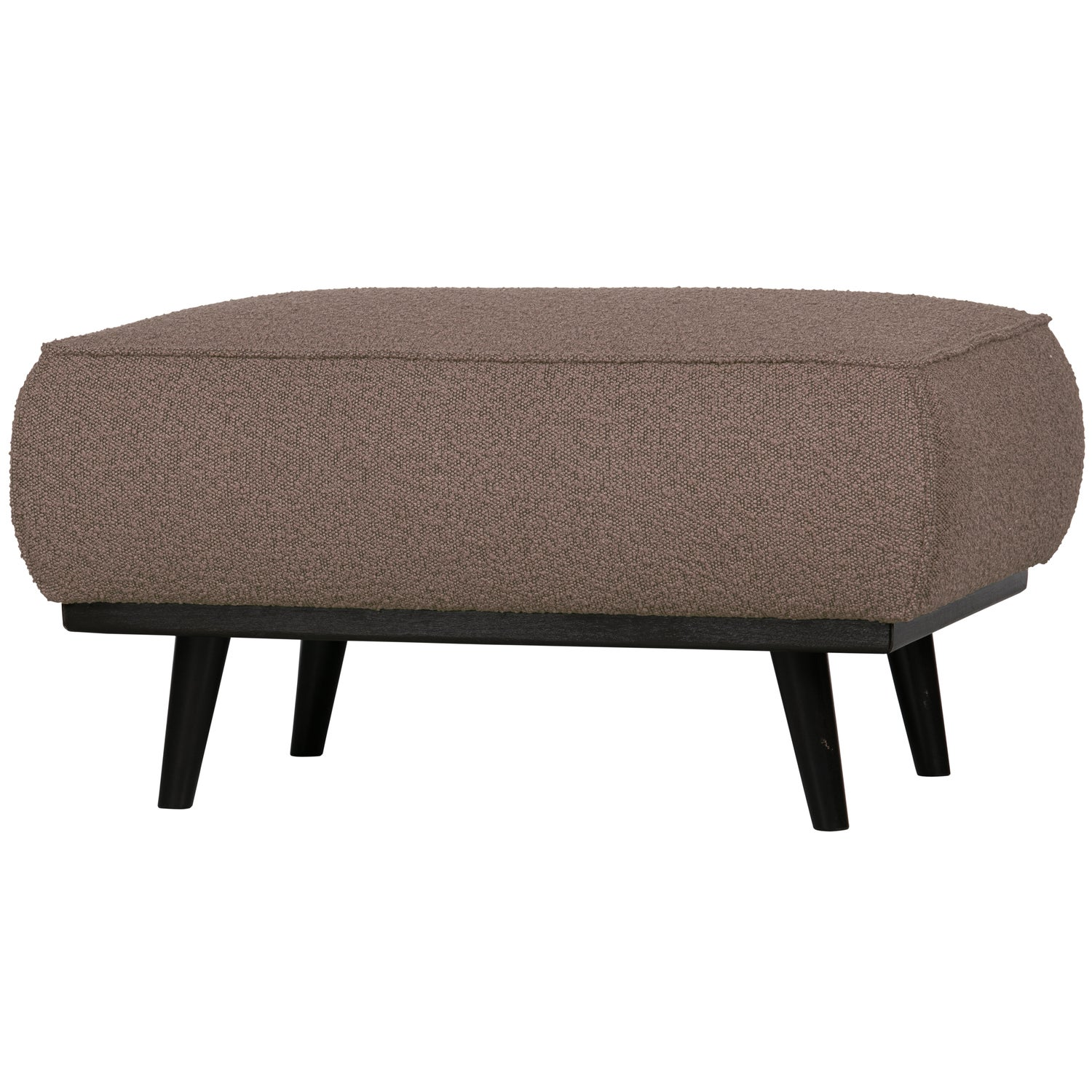 Statement hocker lichtbruin melange
