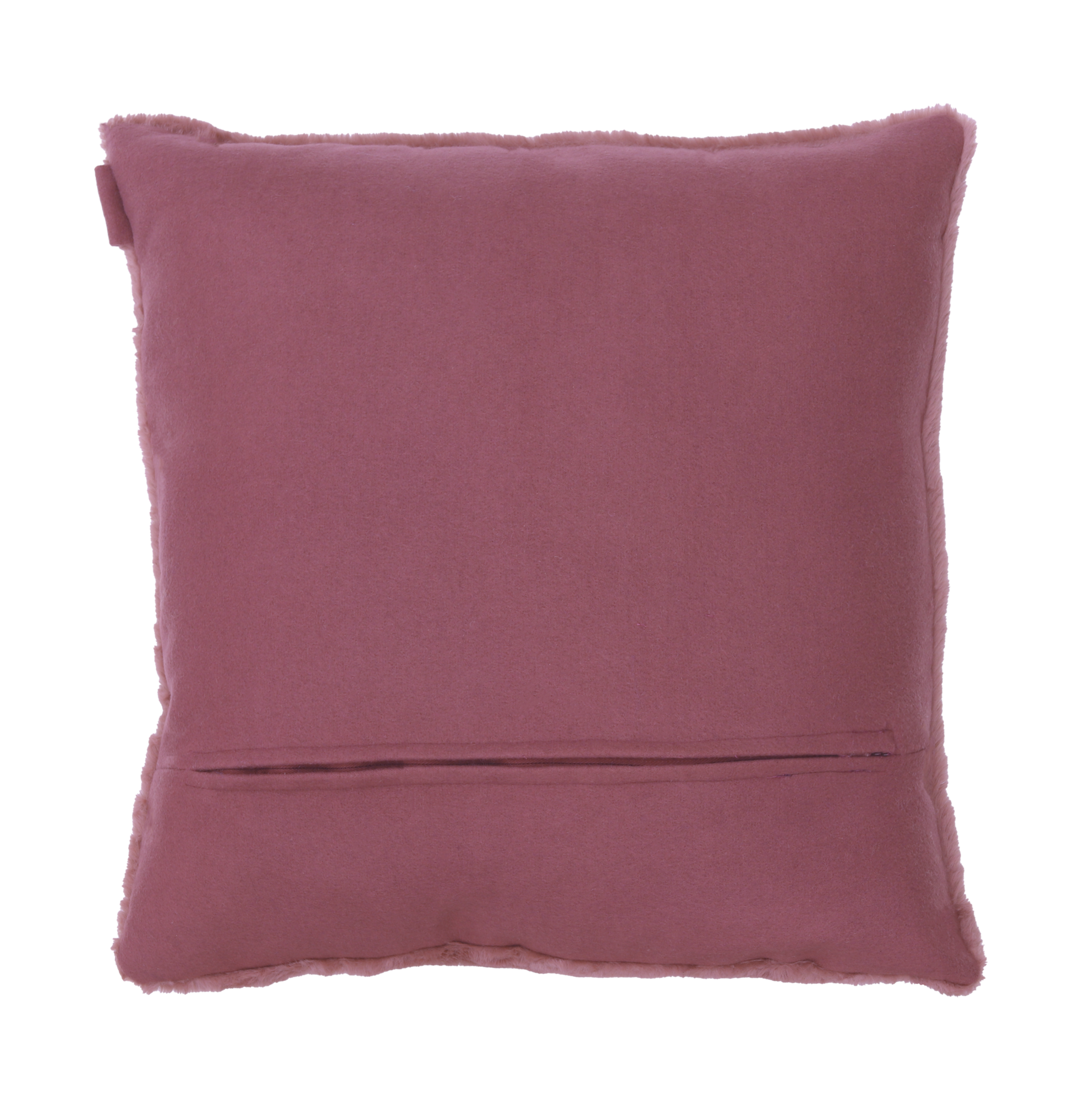 Kussen bont dusty rose