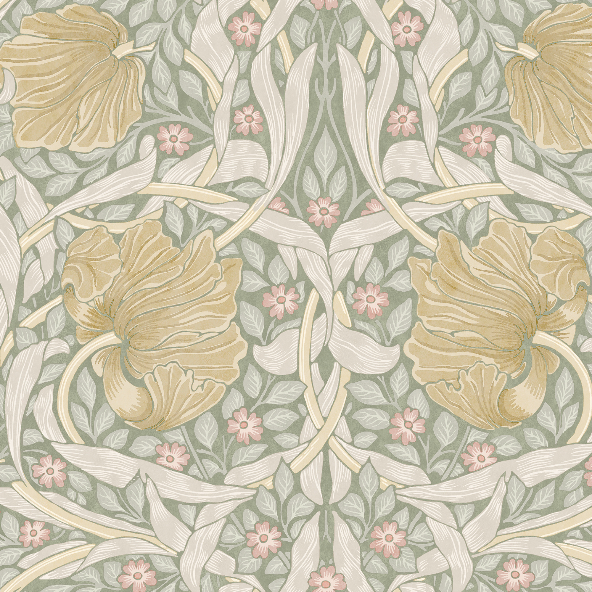 Behang William Morris at Home Pimpernel