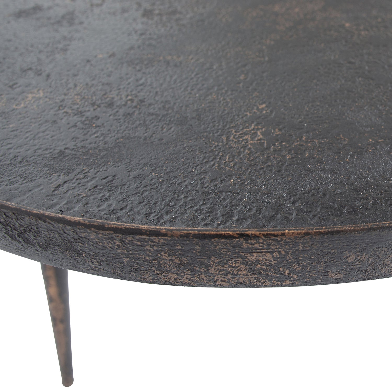 Bounds bijzettafel xl hout/metaal naturel 40xo76 cm