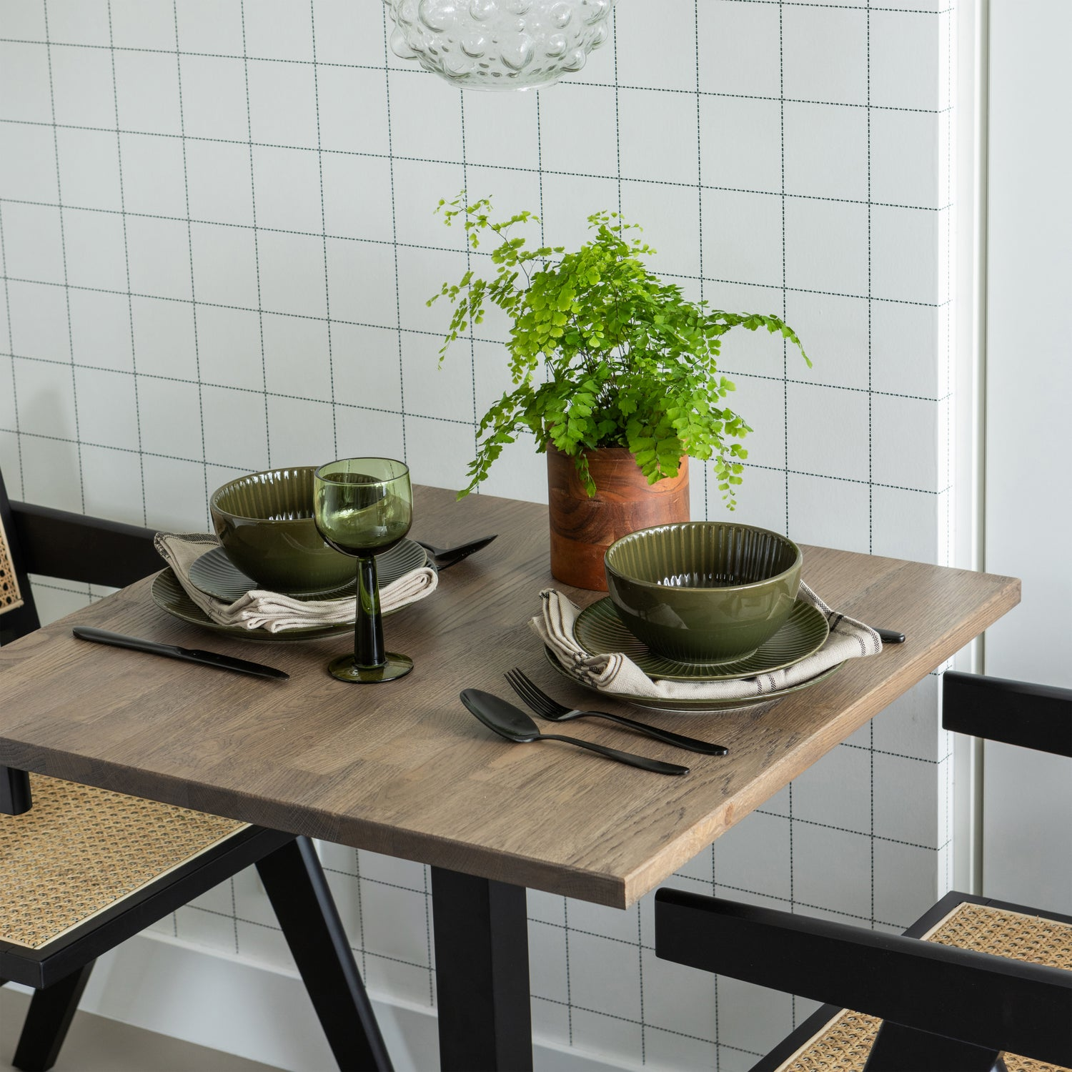 Tablo eettafel vierkant vl 80x80cm cashmere brown [fsc]