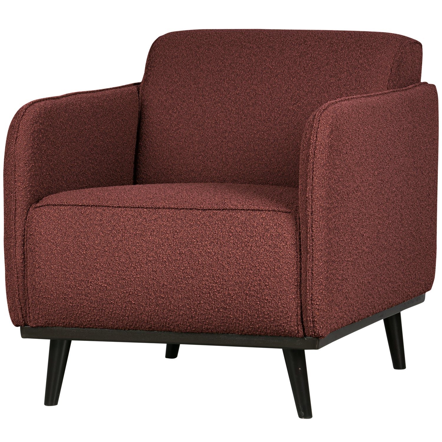 Statement fauteuil met arm chenille velvet perzikroze