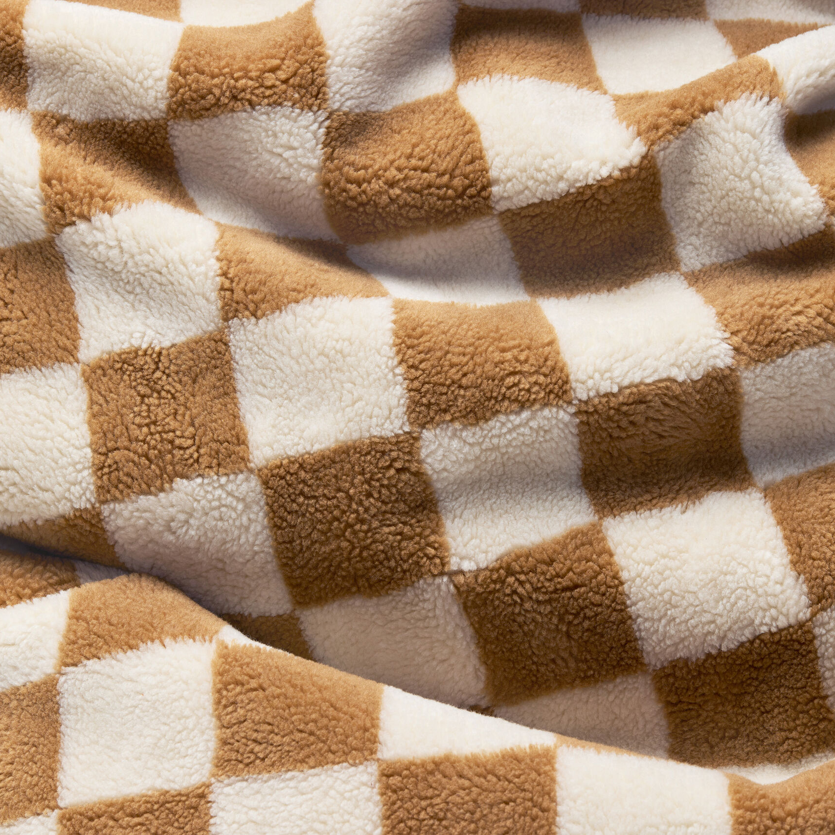 Fatboy Poef point teddy chess almond creme