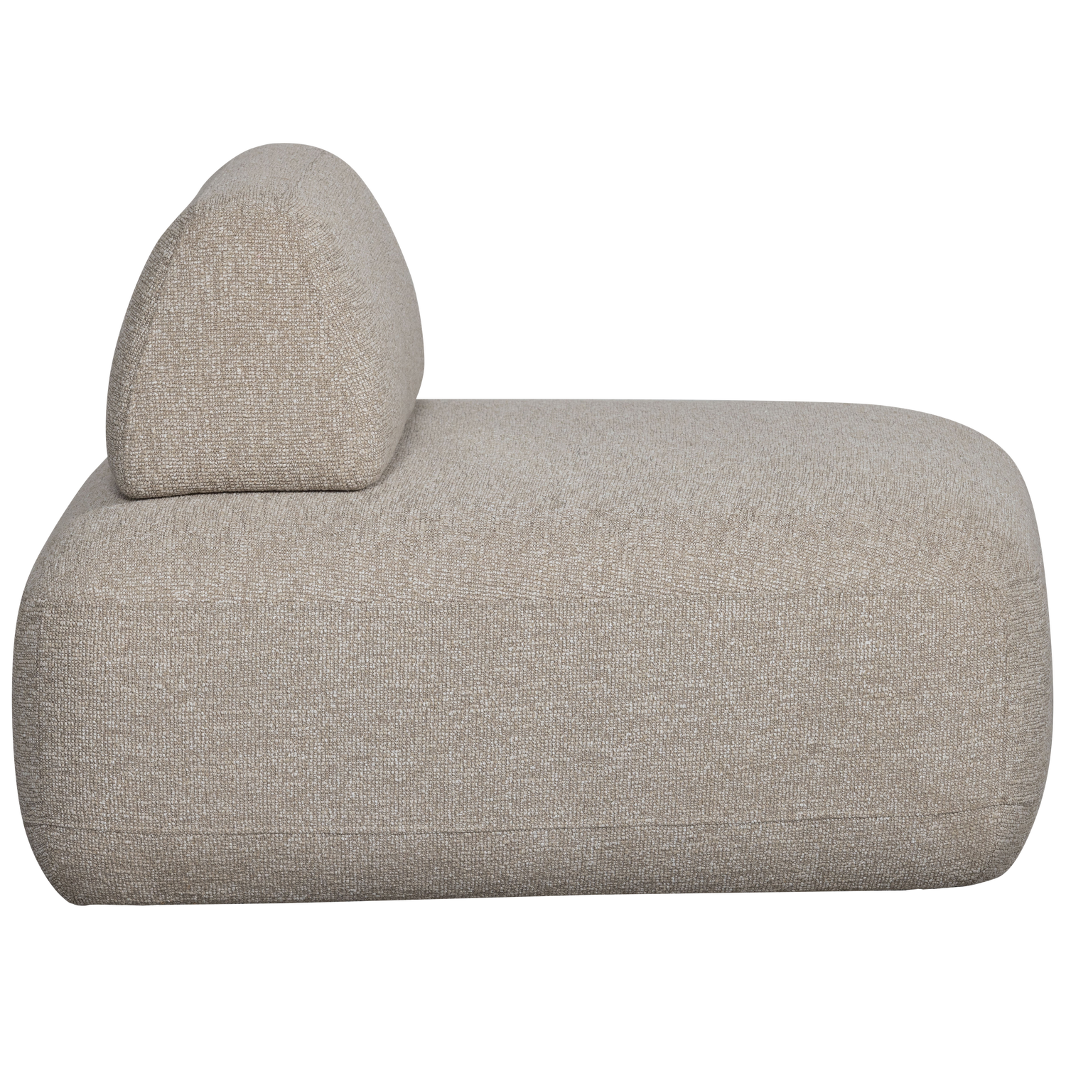 Sterck fauteuil met verplaatsbare rugleuning boucle naturel