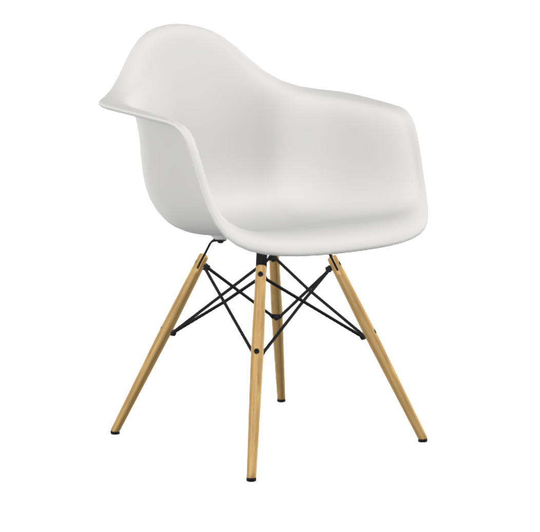 Vitra Eetkamerstoel DAW licht esdoorn wit