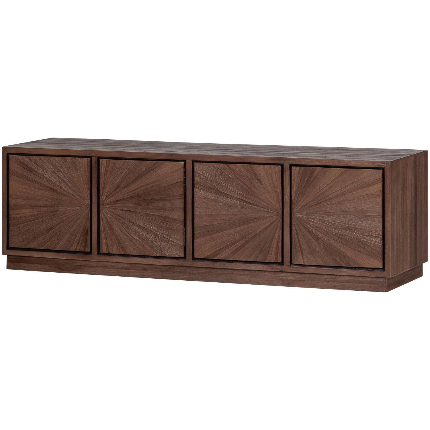 Sun tv meubel recycled teak bruin