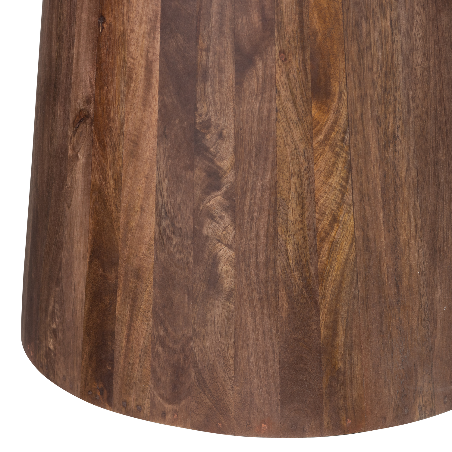 Limit eetkamertafel rond mangohout walnoot o130 cm