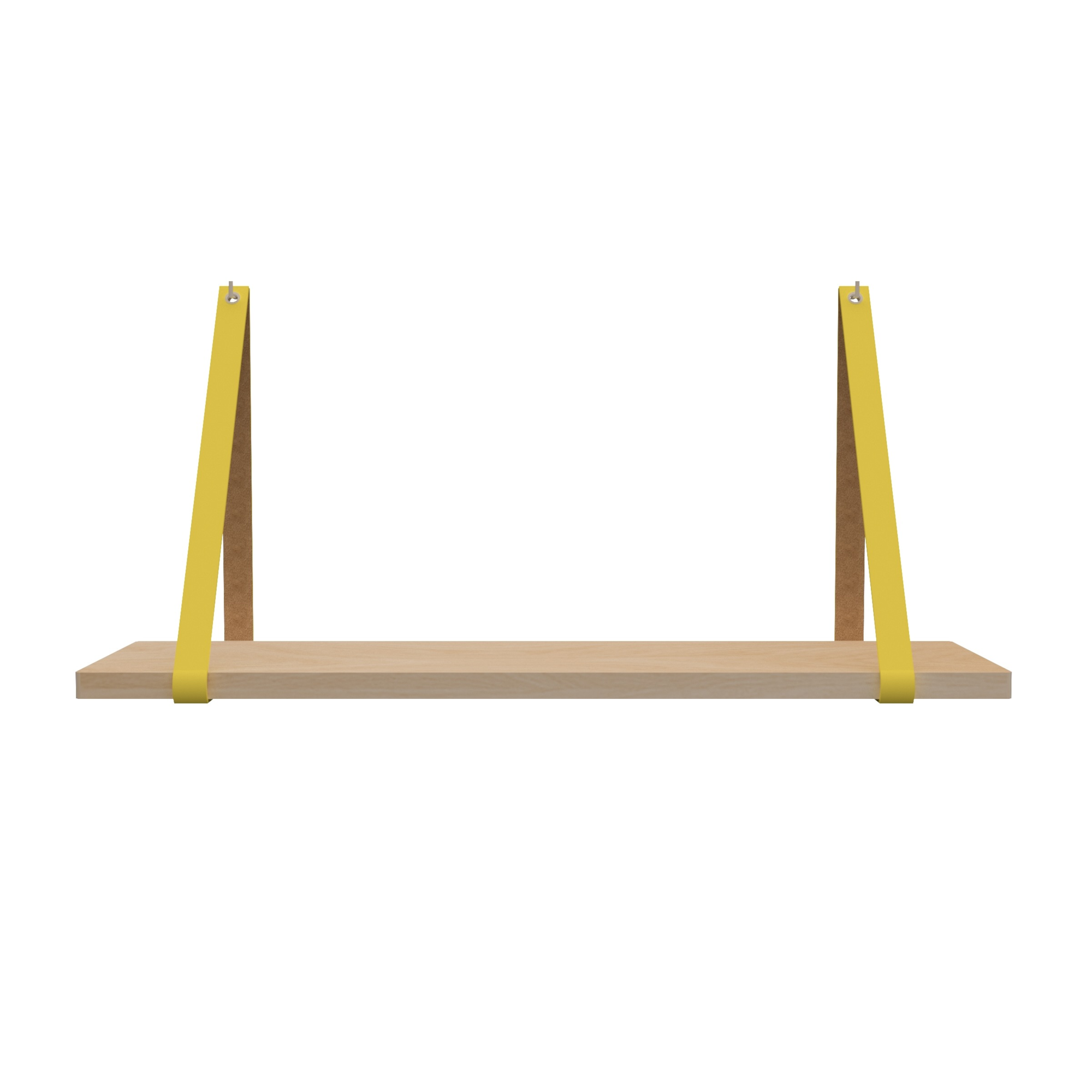 Leren plankdragers (set van 2)