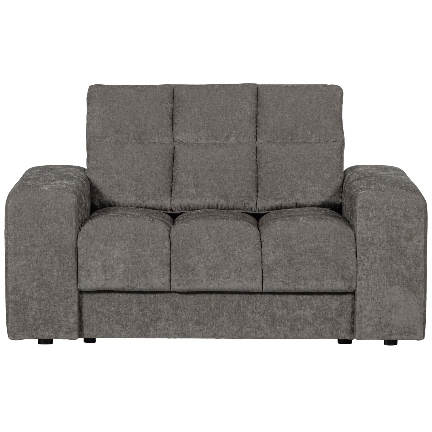 Second date loveseat velvet warmgrijs