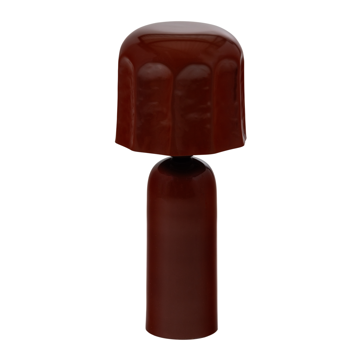 Lumira tafellamp metaal hoogglans bruinrood