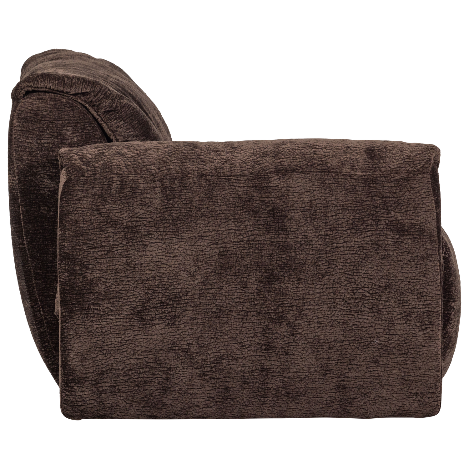 Baggy 1-zits element met arm links geweven chenille oudroze