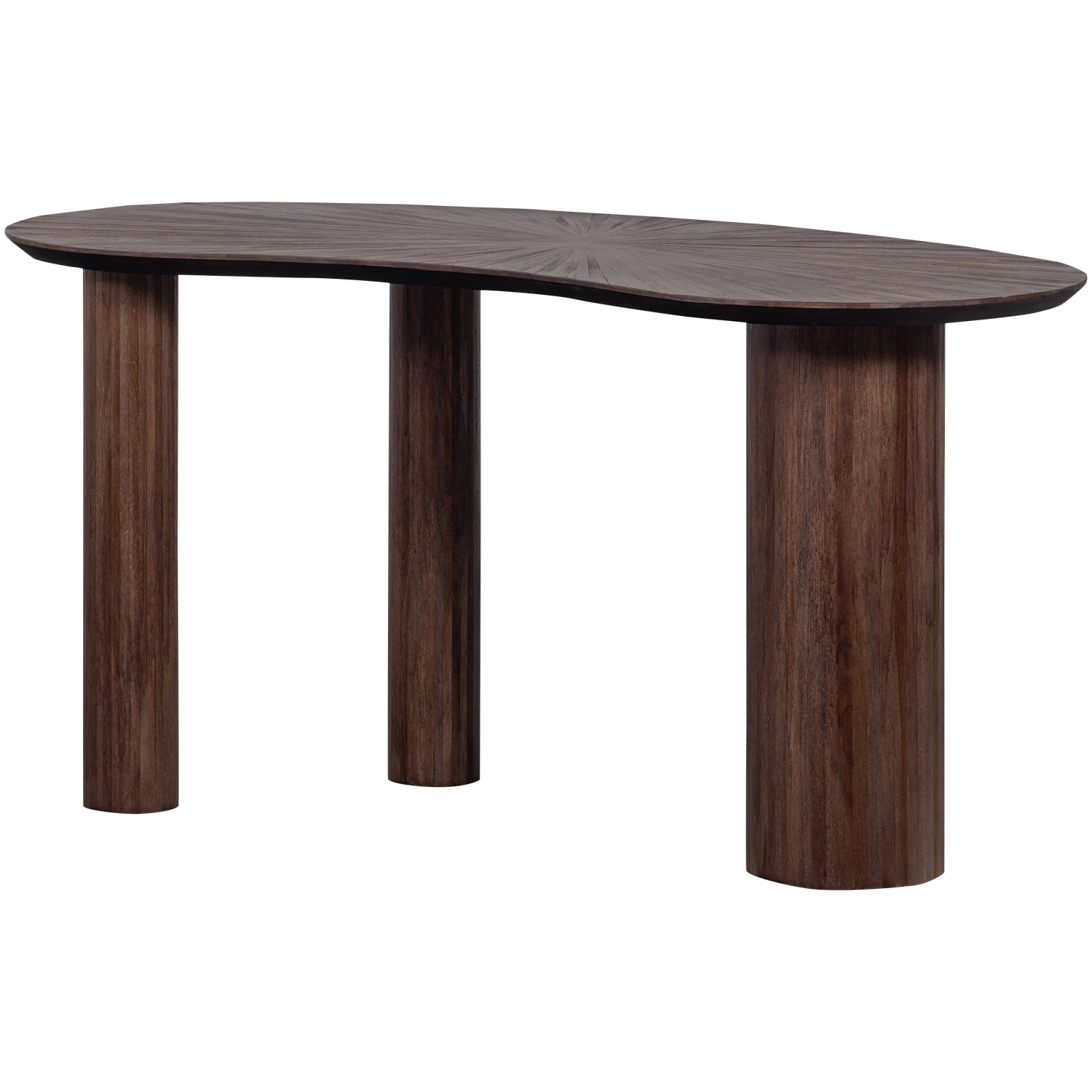 Sun organische sidetable/bureau recycled teak bruin