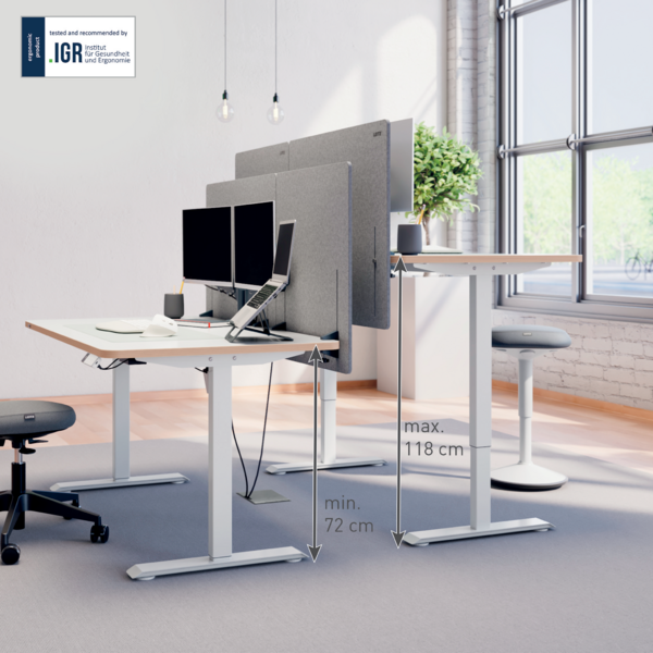 Zit-Sta bureau's Elektrisch 120 & 140