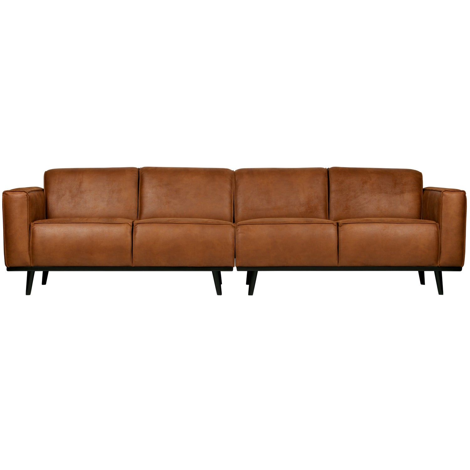 Statement 4-zits bank 280 cm chenille velvet perzikroze