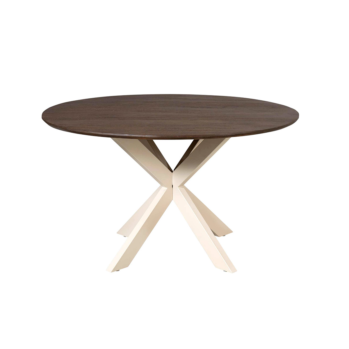 Eettafel De Bokke Rond Bruin & Wit