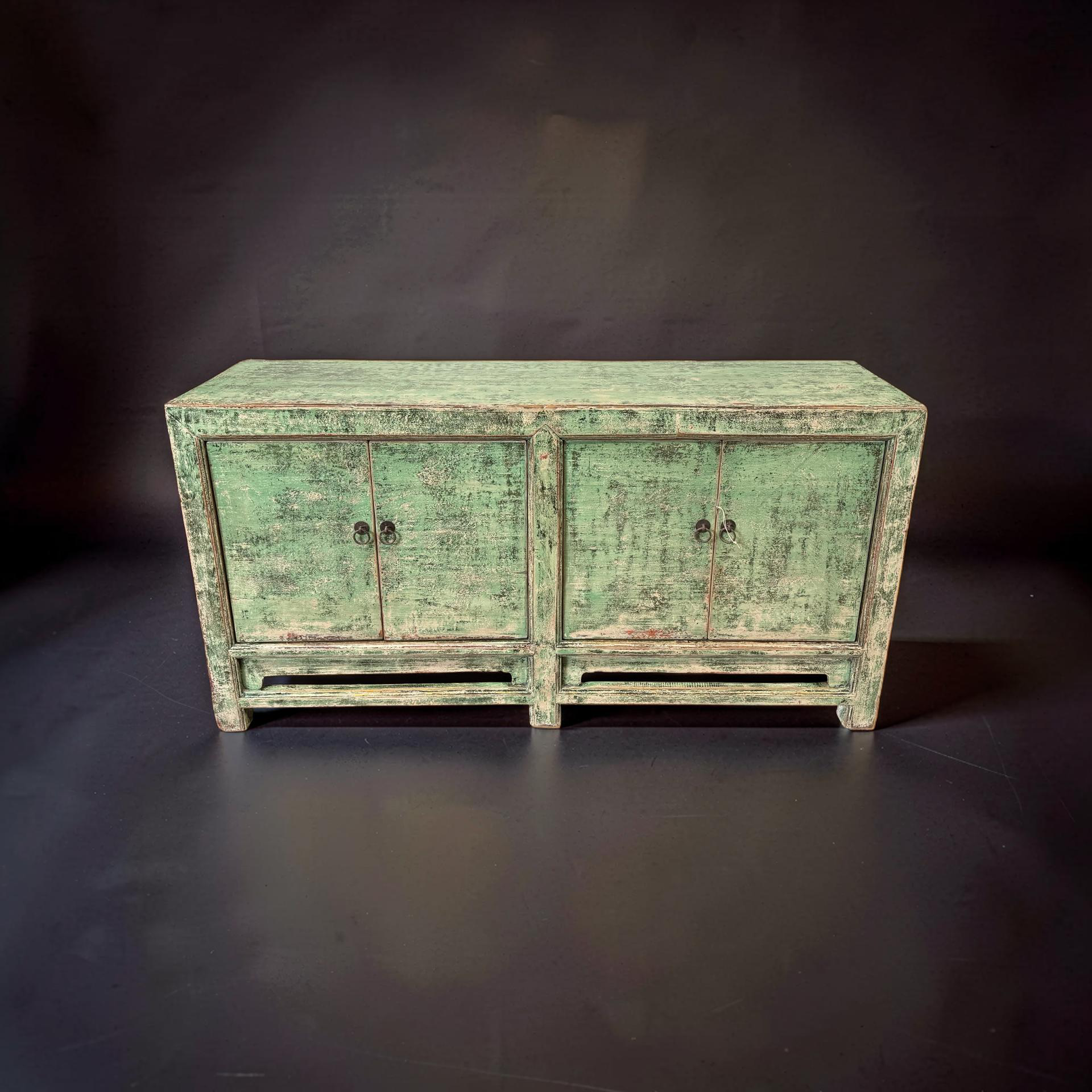 Dressoir 4deur groen uniek