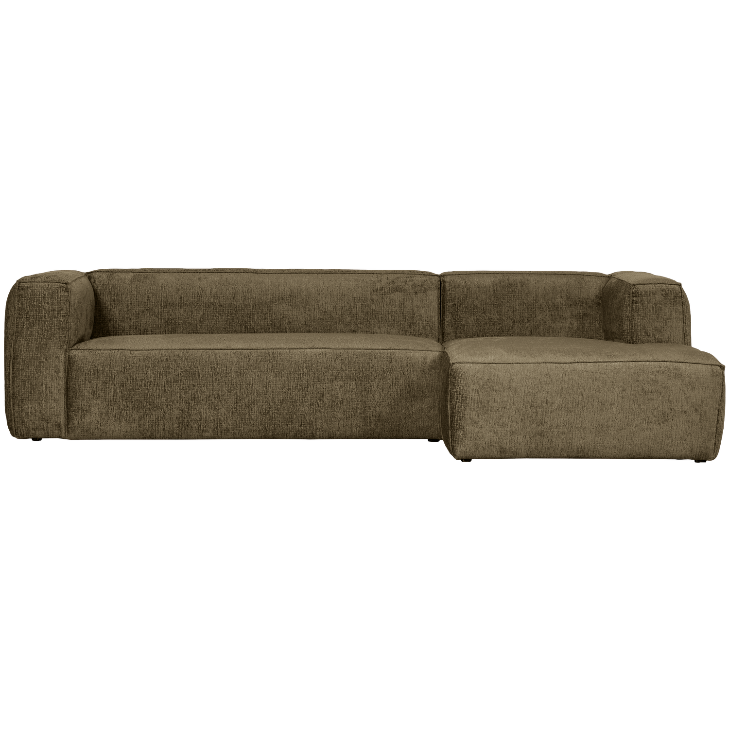 Bean hoekbank rechts chenille velvet taupe