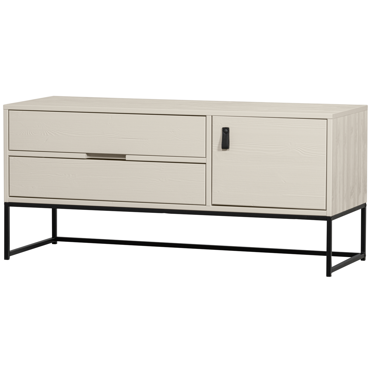Silas tv meubel 120 cm grenen dust [fsc]