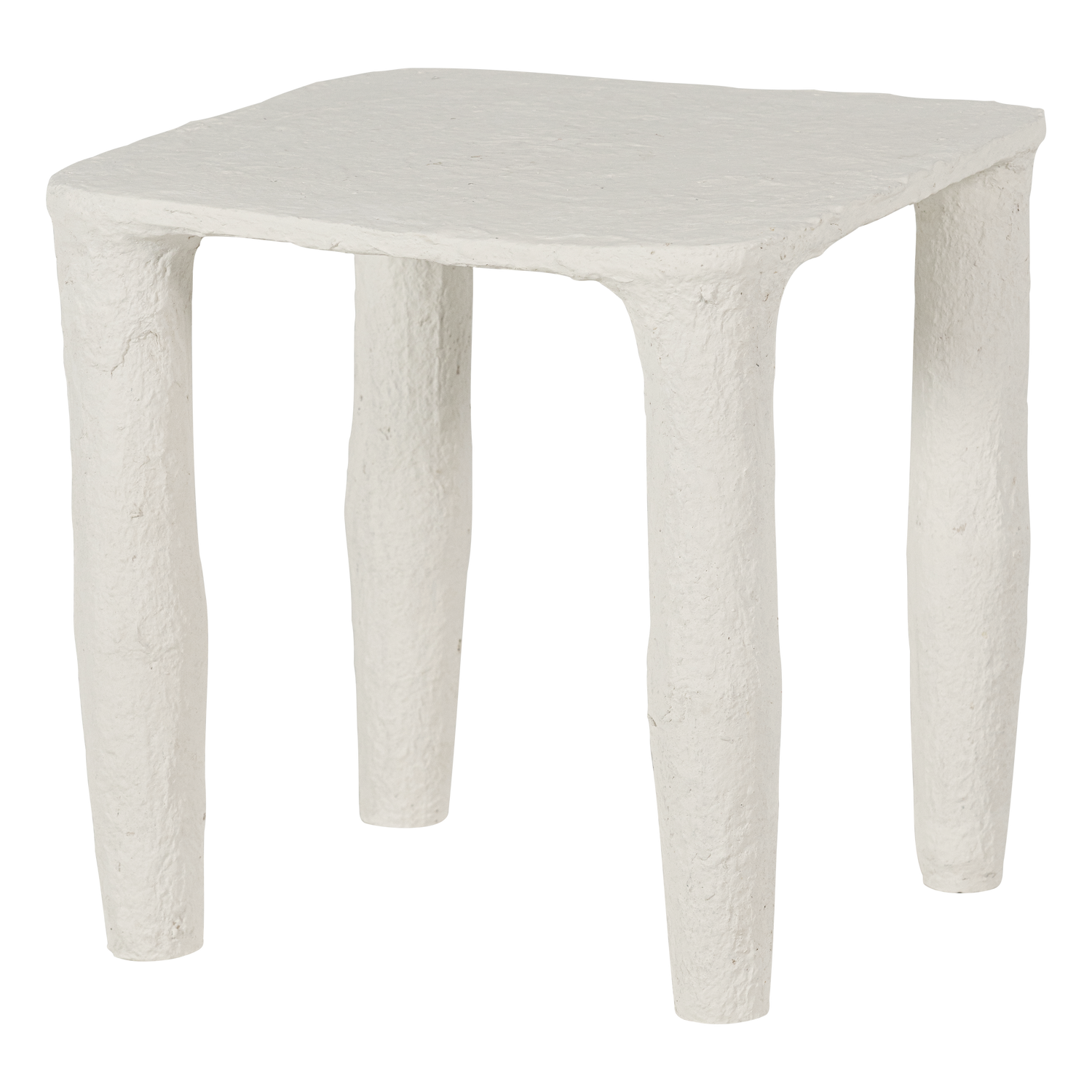 Vion lage bijzettafel papier mache off white