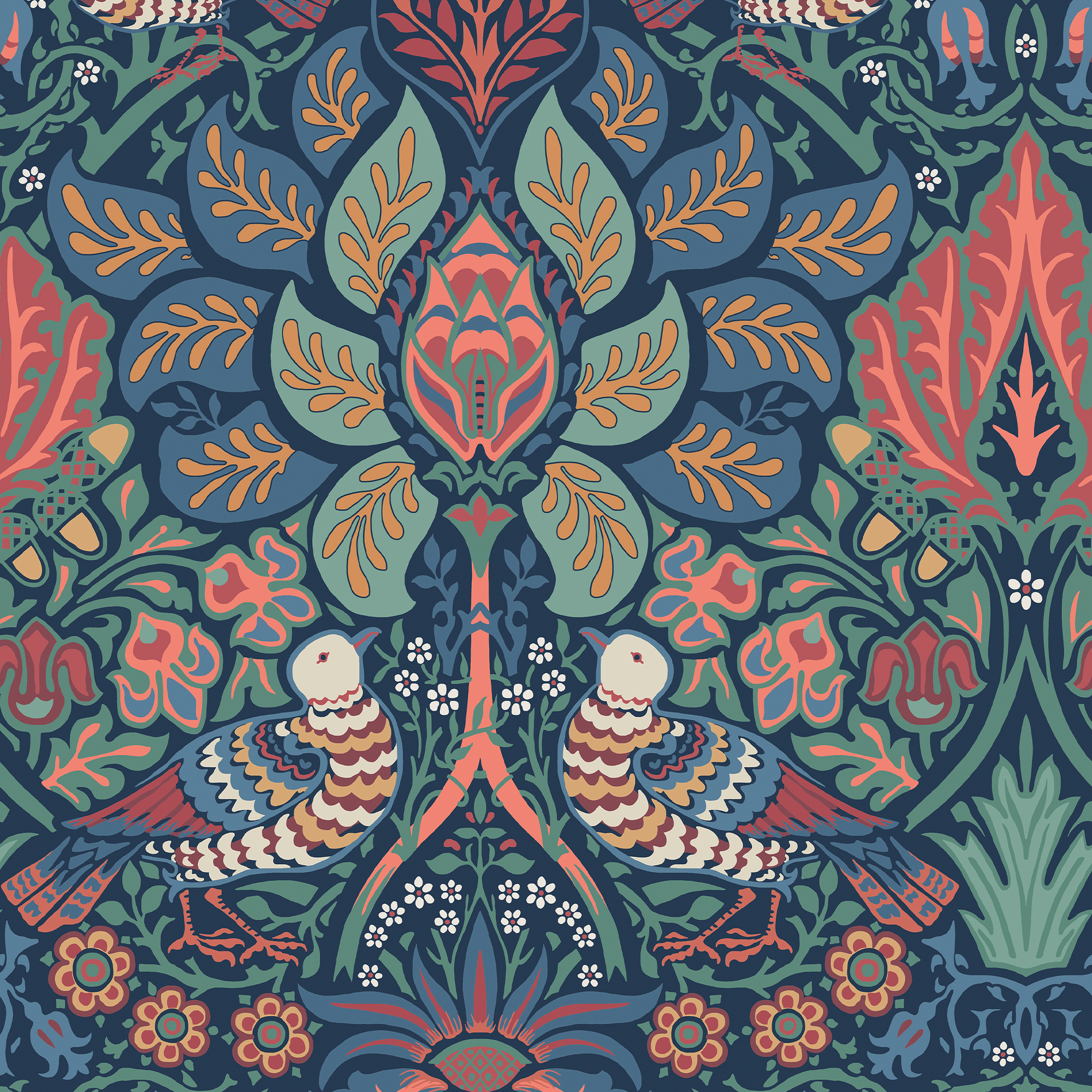Behang William Morris at Home Dove Rose