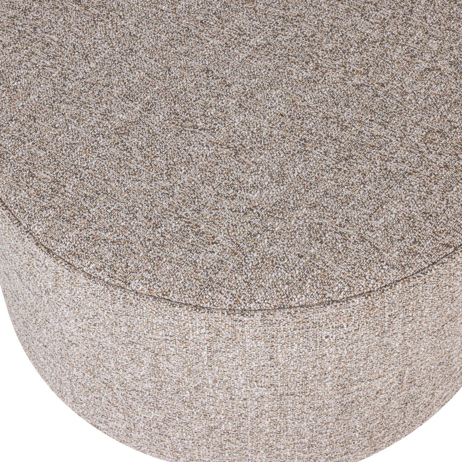 Sara poef laag 36xo60 geweven stof naturel melange [fsc]