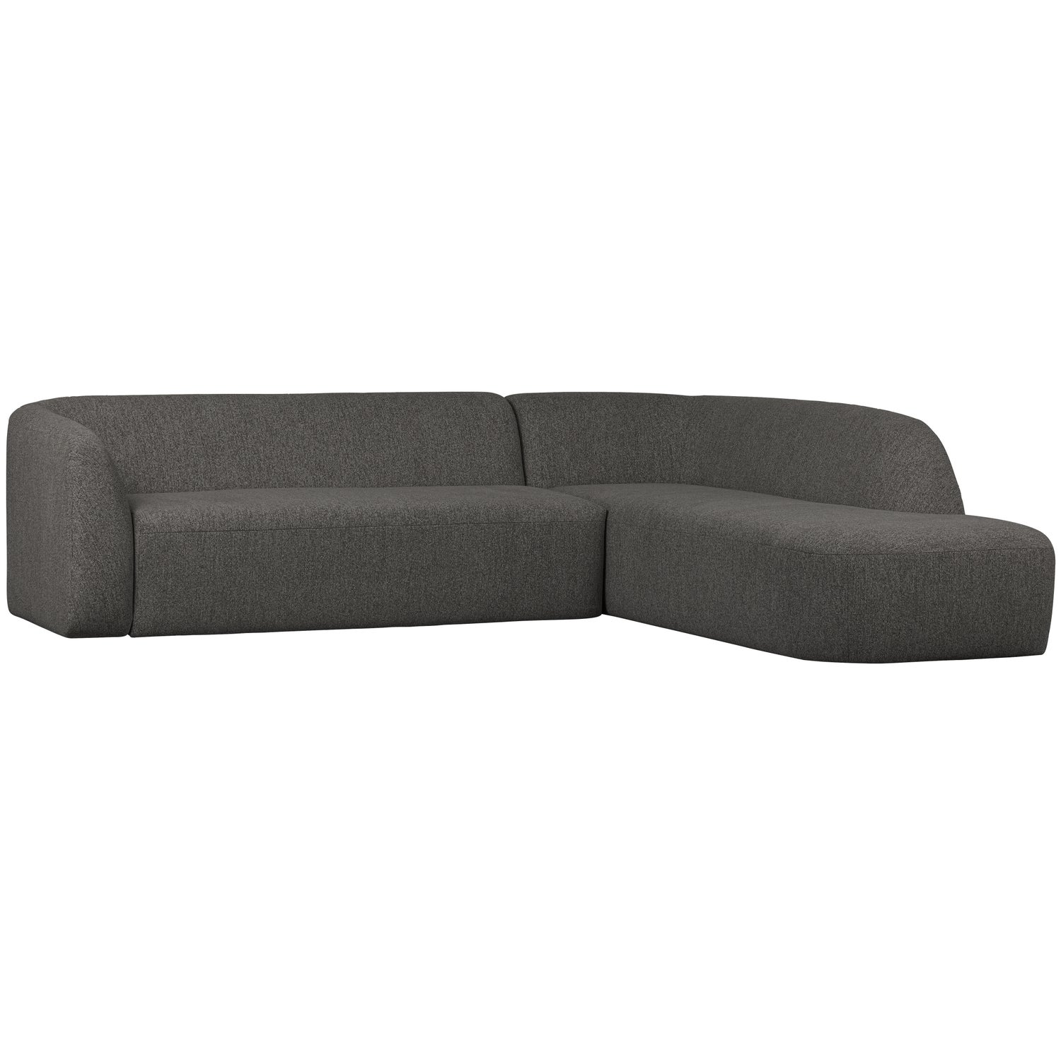 Sloping hoekbank rechts grijs melange