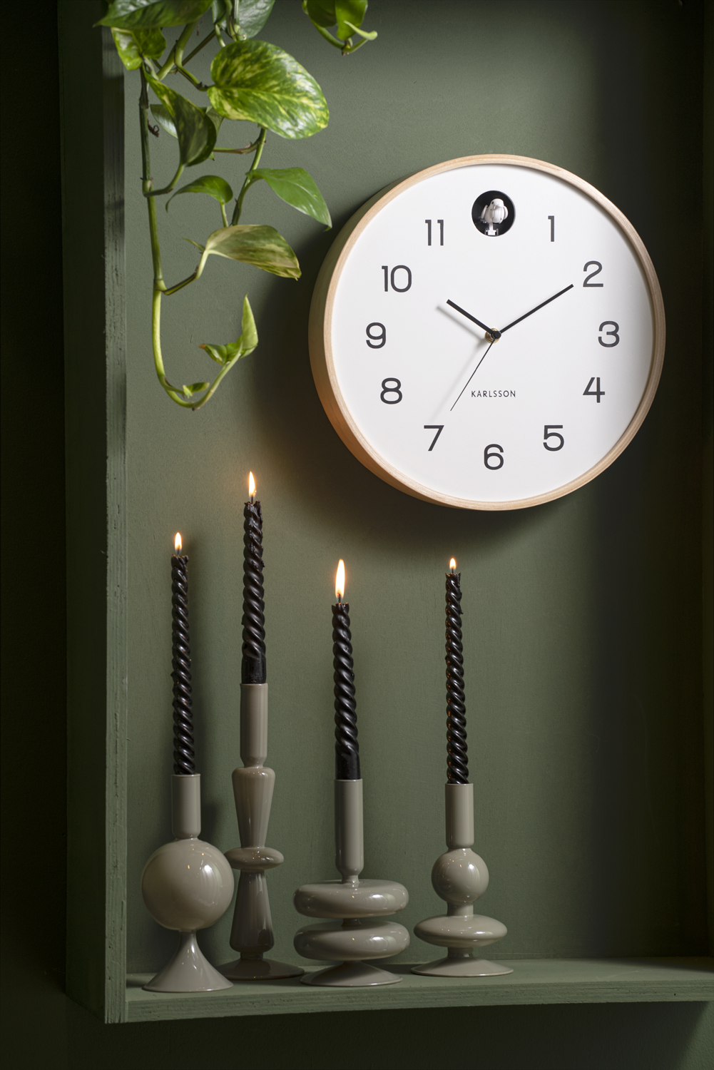 Wandklok Natural Cuckoo