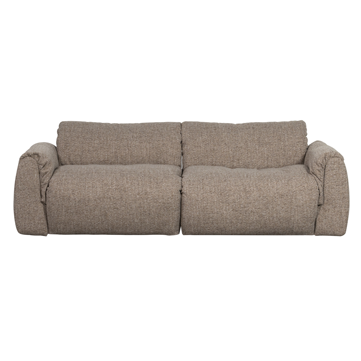 Baggy 2-zits bank 3d chenille middenbruin